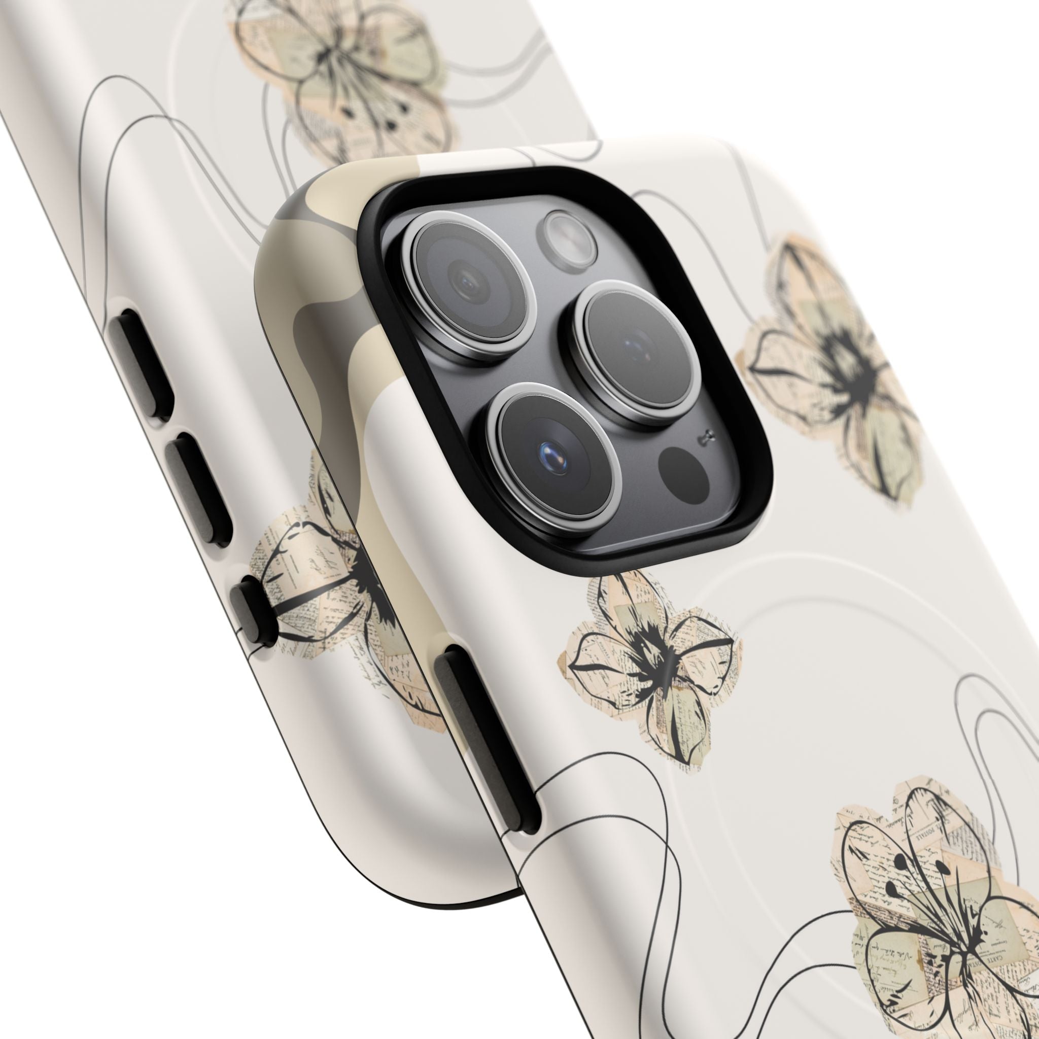 Floral Faith iPhone Case — '2 Timothy 1:7' Protective MagSafe Phone Case