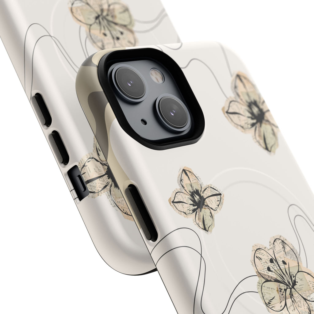 Floral Faith iPhone Case — '2 Timothy 1:7' Protective MagSafe Phone Case