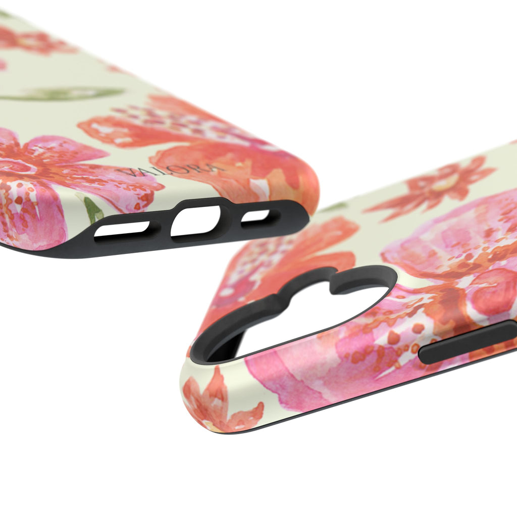 Floral Watercolor Phone Case — Impact‑Resistant Magnetic Protective Cover