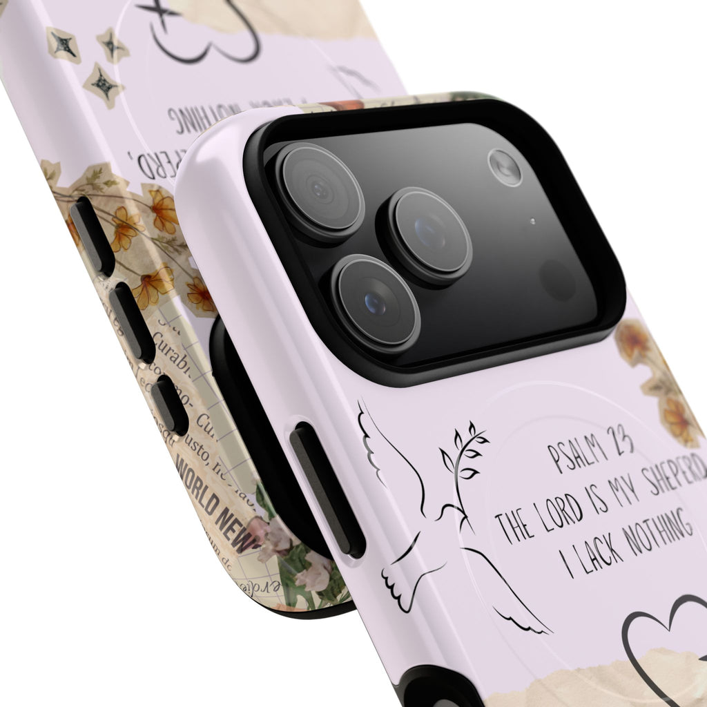 MagSafe Phone Case — "Christ Is King" Psalm 23 Tough Magnetic Case