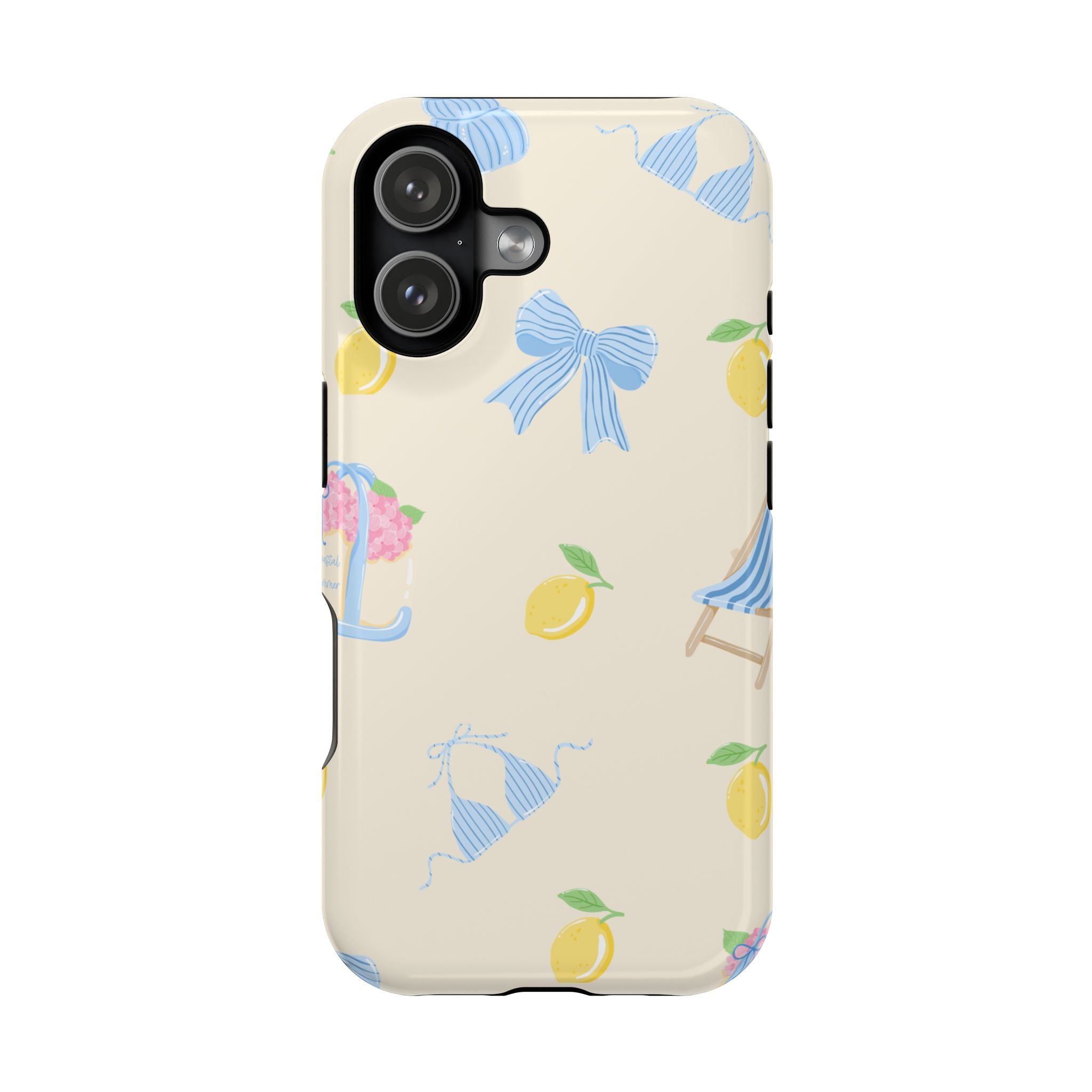 Summer Lemon Pattern Magnetic Impact Phone Case