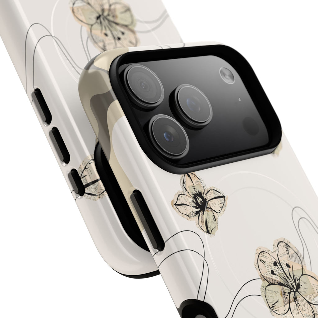 Floral Faith iPhone Case — '2 Timothy 1:7' Protective MagSafe Phone Case