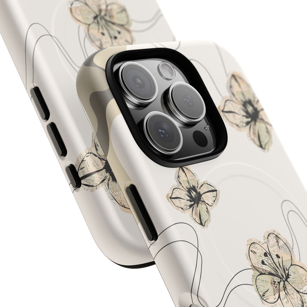 Floral Faith iPhone Case — '2 Timothy 1:7' Protective MagSafe Phone Case
