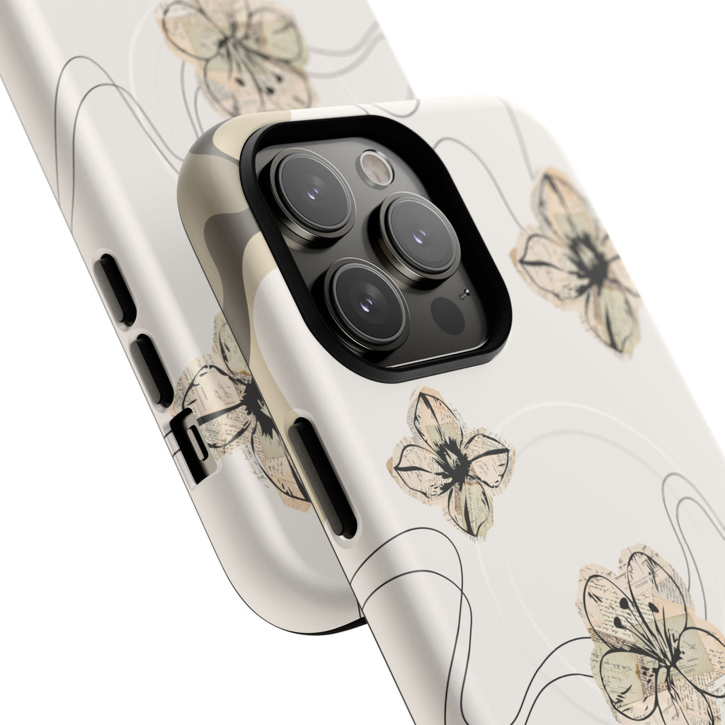 Floral Faith iPhone Case — '2 Timothy 1:7' Protective MagSafe Phone Case