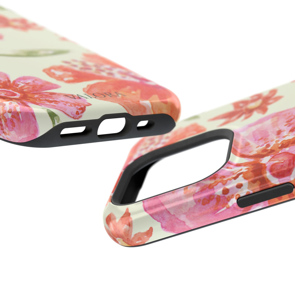 Floral Watercolor Phone Case — Impact‑Resistant Magnetic Protective Cover