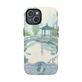 Serene Pagoda Tough Magnetic Phone Case – Watercolor Zen Garden Protection