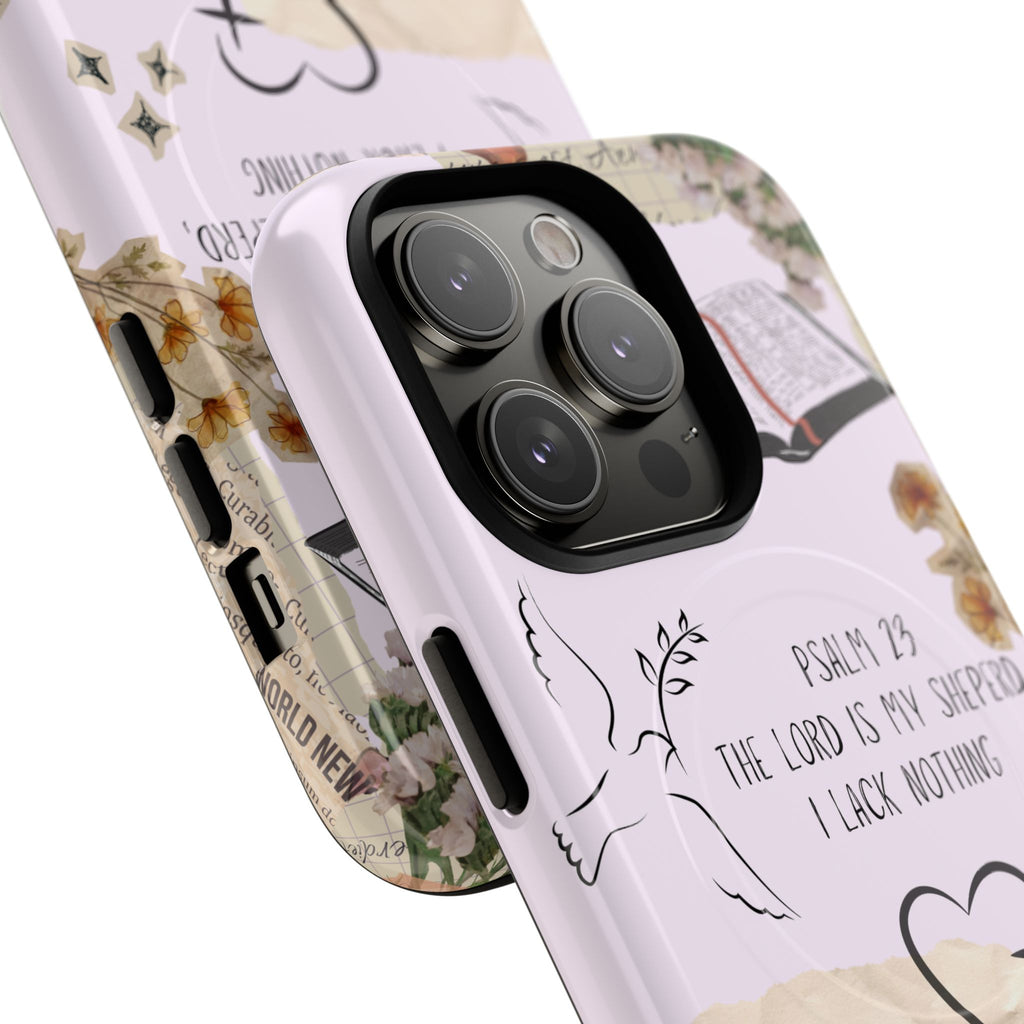 MagSafe Phone Case — "Christ Is King" Psalm 23 Tough Magnetic Case