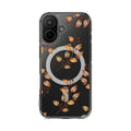 Clear Magnetic Phone Case — Autumn Gold Leaves Design
