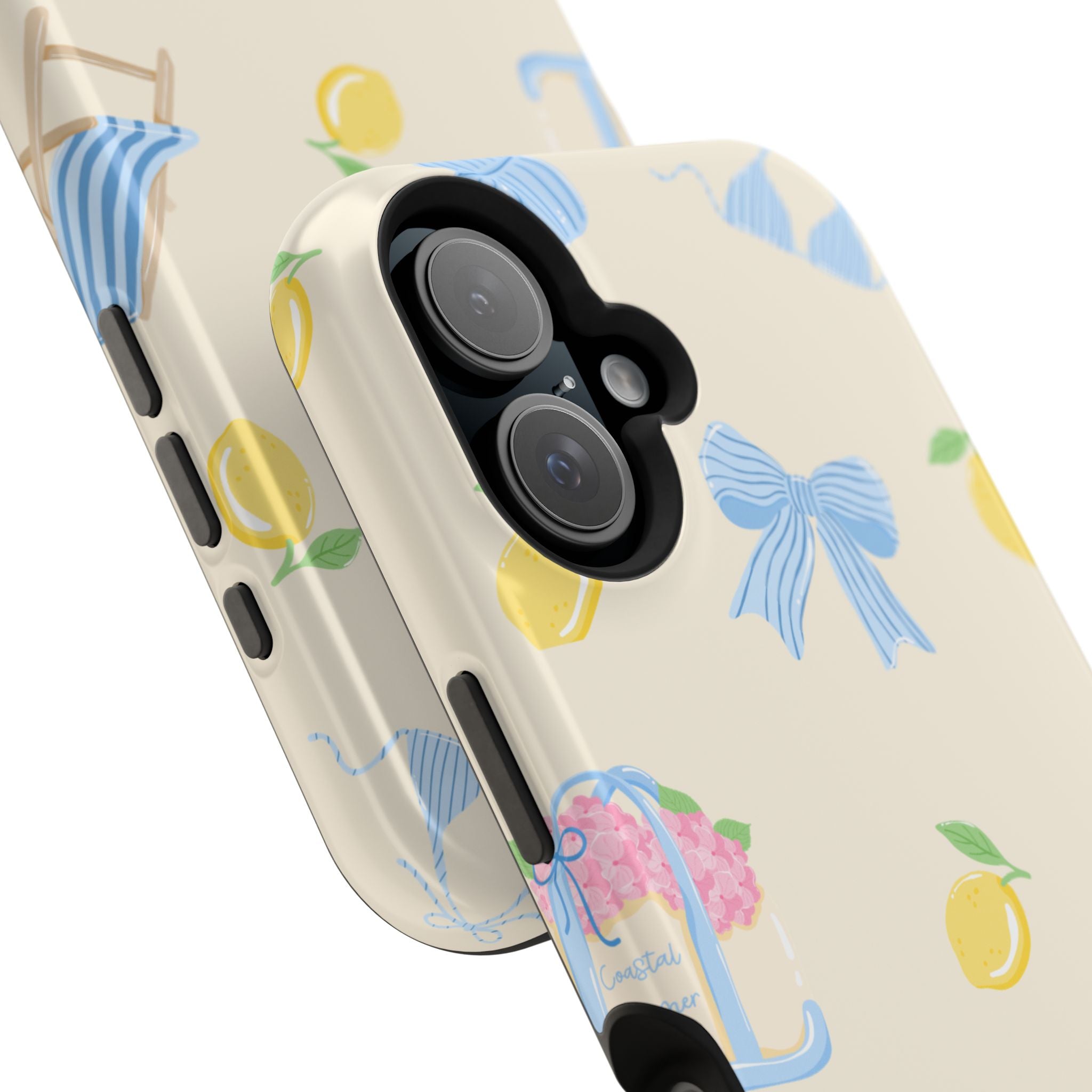 Summer Lemon Pattern Magnetic Impact Phone Case