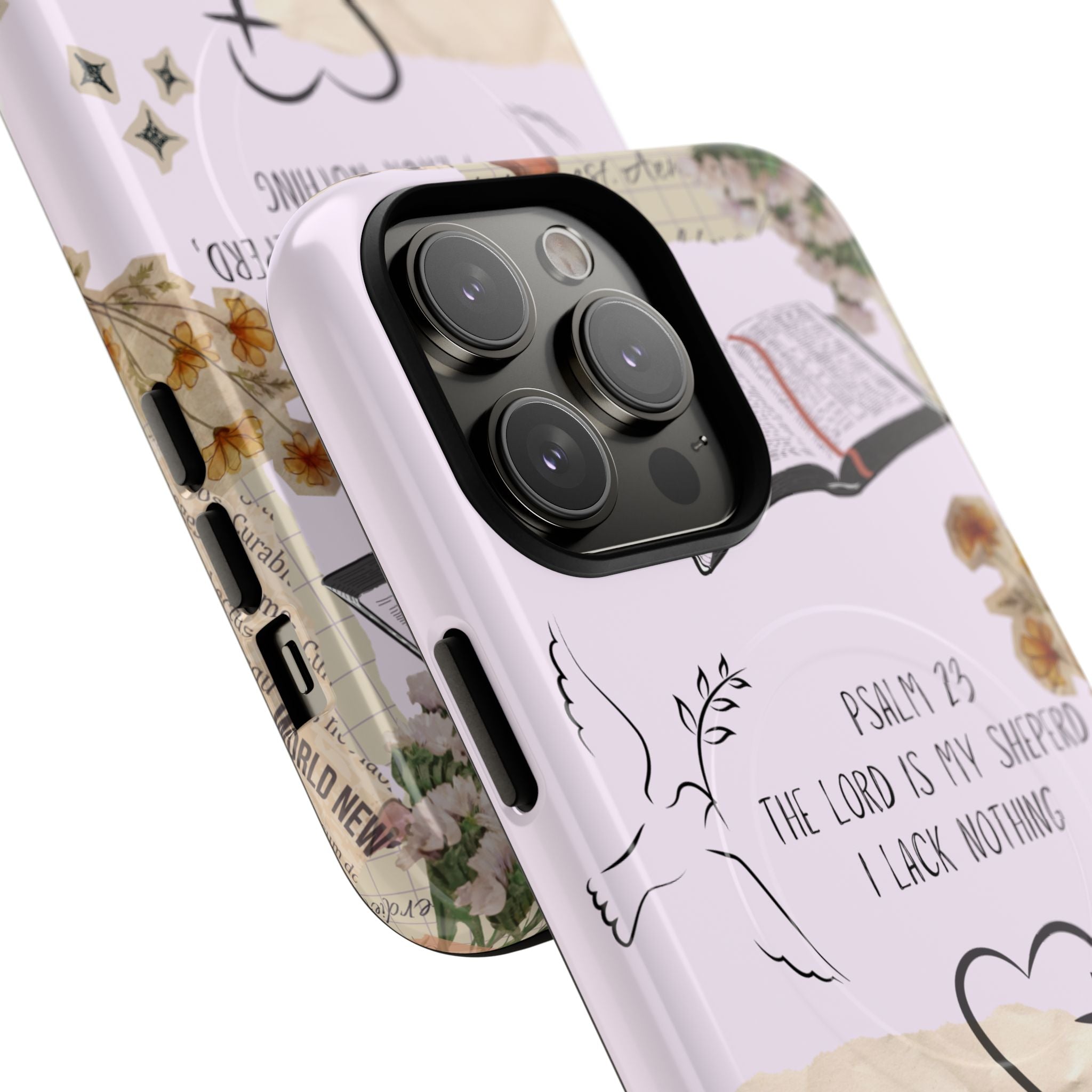MagSafe Phone Case — "Christ Is King" Psalm 23 Tough Magnetic Case