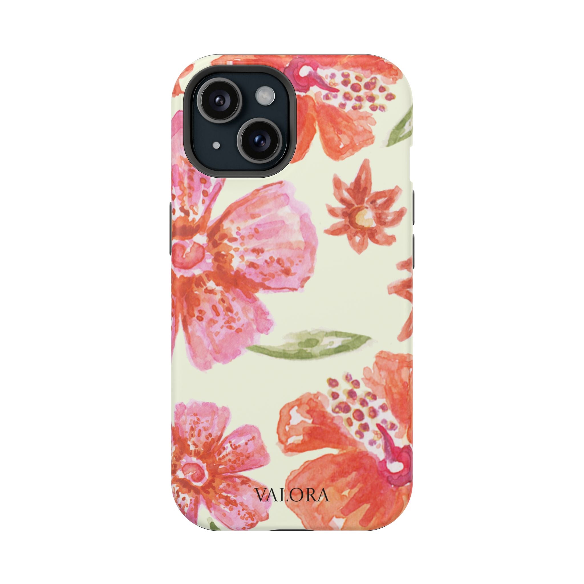Floral Watercolor Phone Case — Impact‑Resistant Magnetic Protective Cover