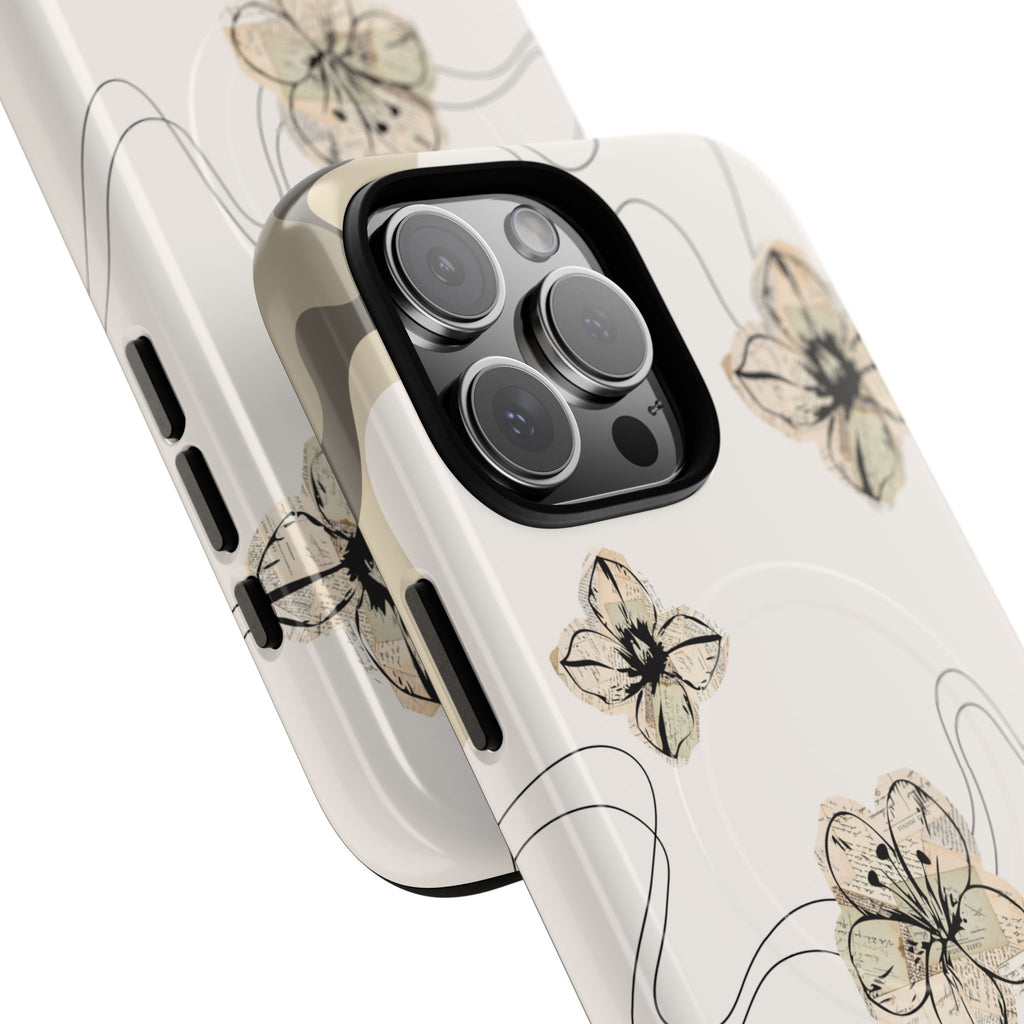 Floral Faith iPhone Case — '2 Timothy 1:7' Protective MagSafe Phone Case