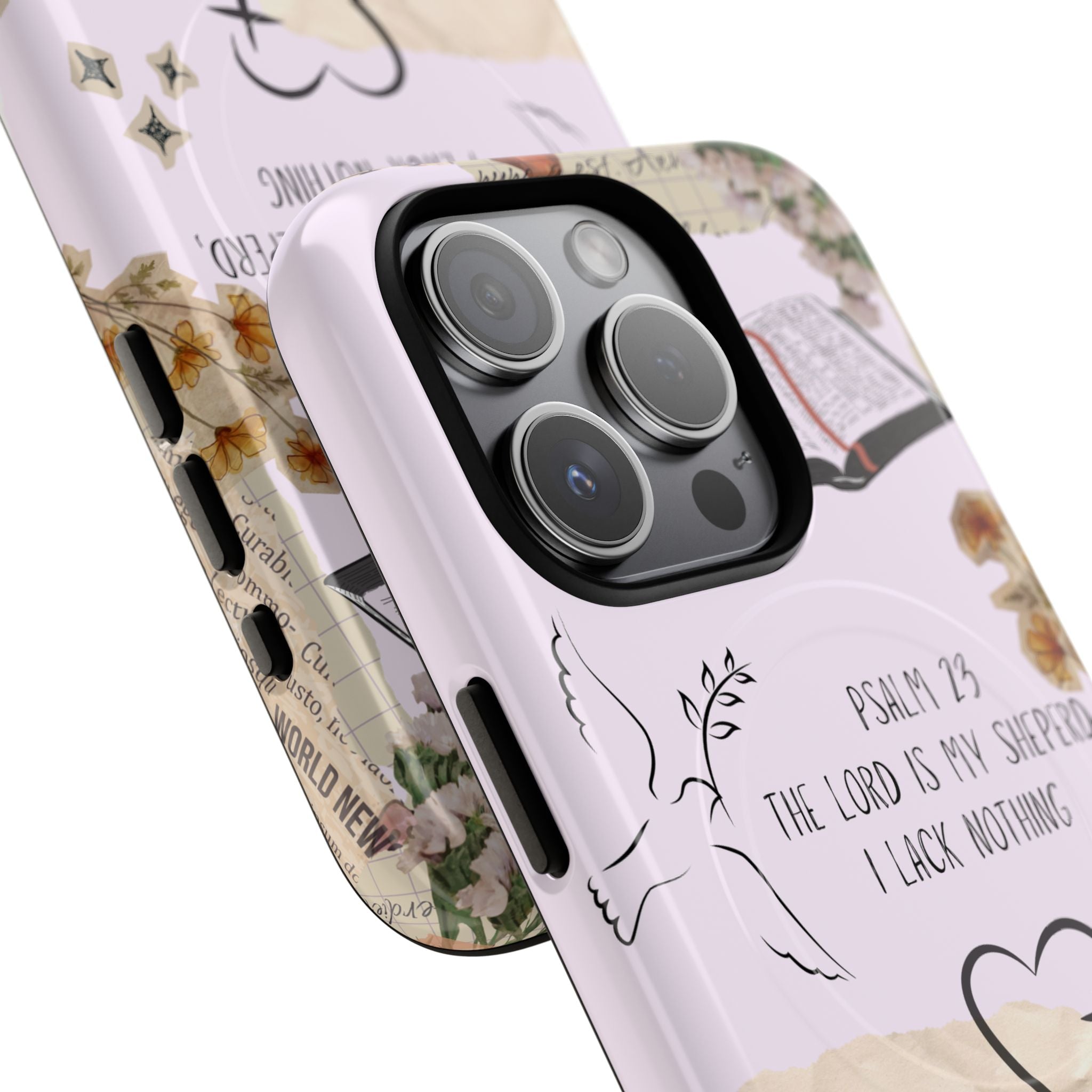 MagSafe Phone Case — "Christ Is King" Psalm 23 Tough Magnetic Case