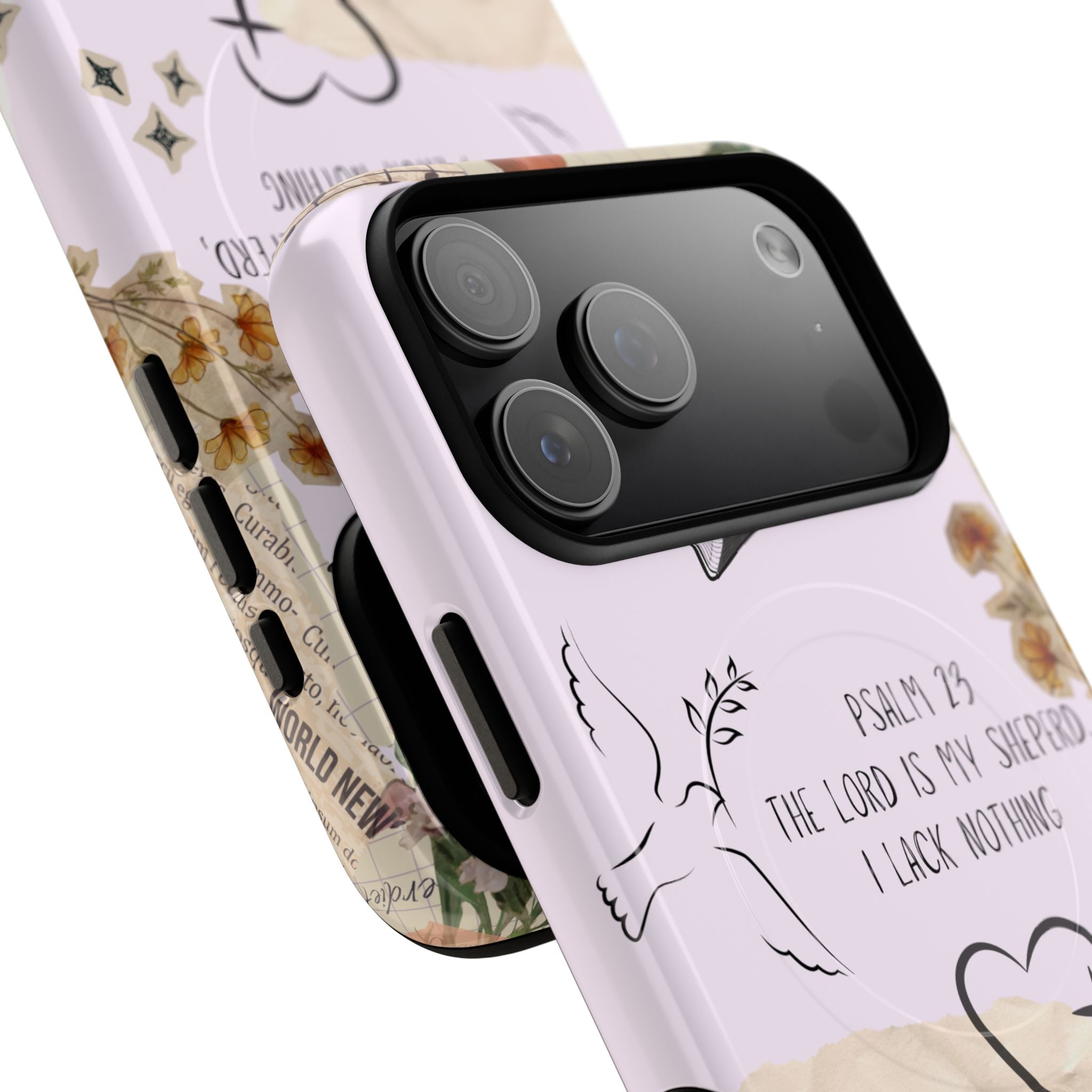 MagSafe Phone Case — "Christ Is King" Psalm 23 Tough Magnetic Case