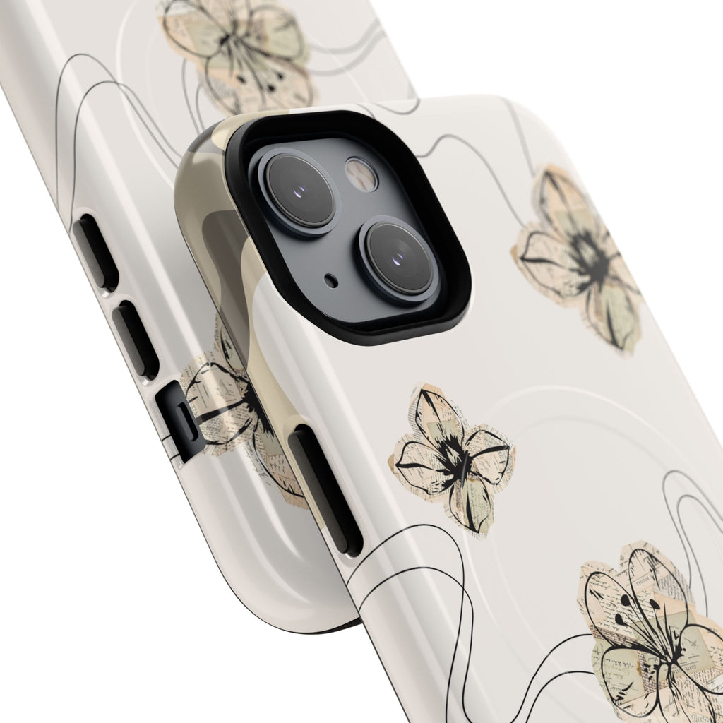 Floral Faith iPhone Case — '2 Timothy 1:7' Protective MagSafe Phone Case