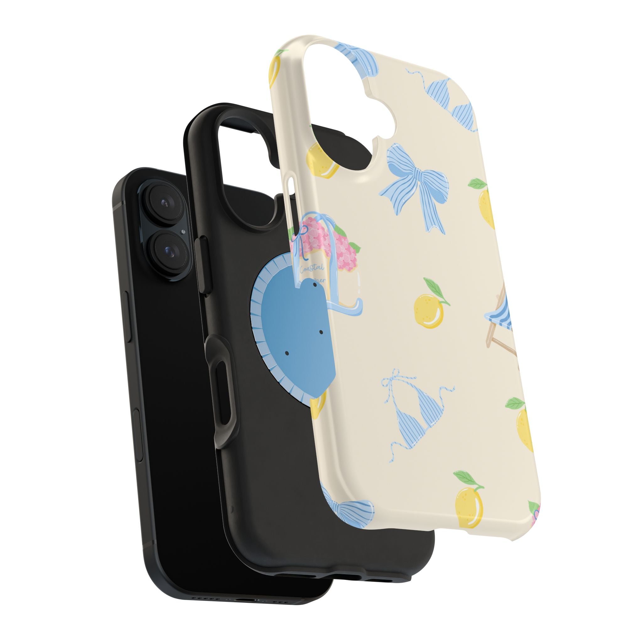 Summer Lemon Pattern Magnetic Impact Phone Case