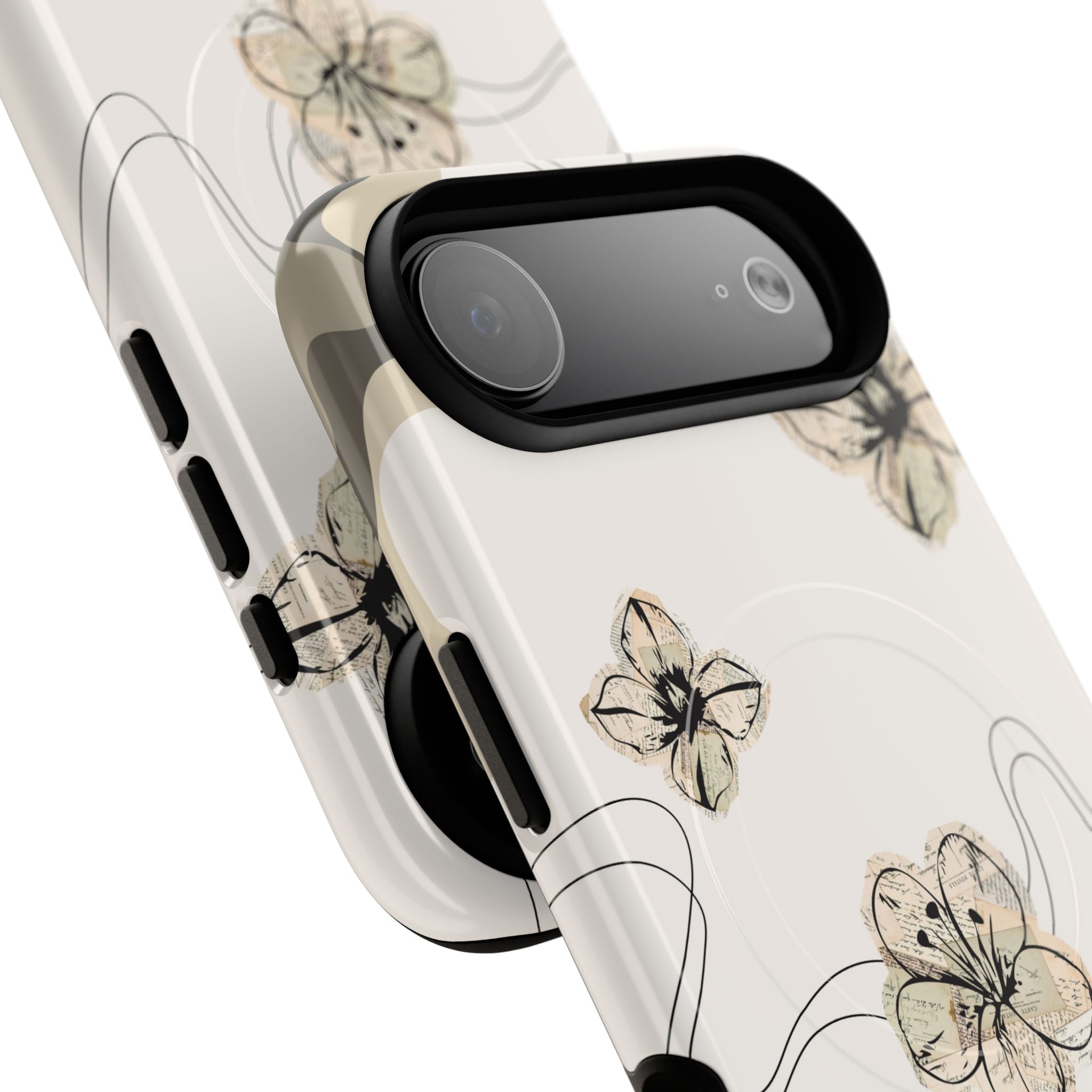 Floral Faith iPhone Case — '2 Timothy 1:7' Protective MagSafe Phone Case
