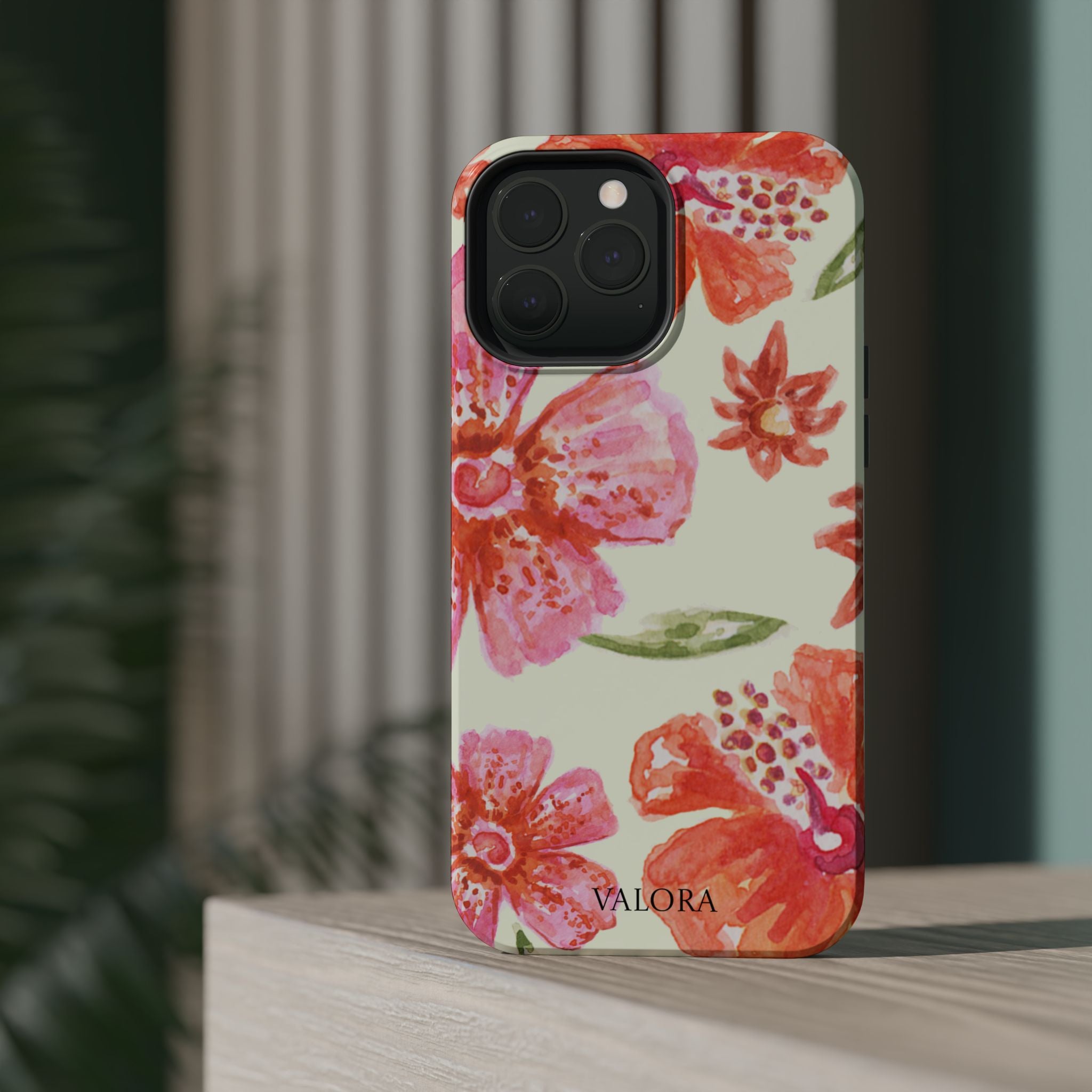 Floral Watercolor Phone Case — Impact‑Resistant Magnetic Protective Cover