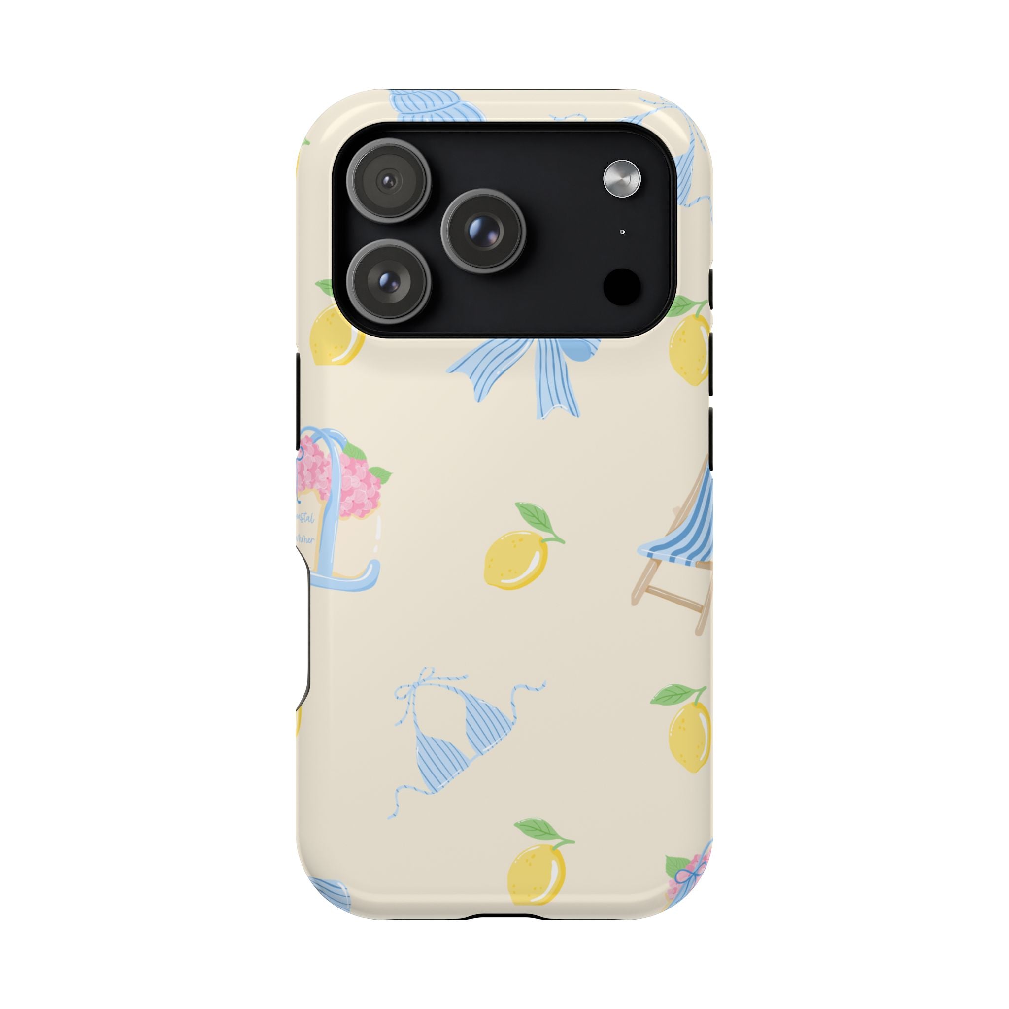 Summer Lemon Pattern Magnetic Impact Phone Case