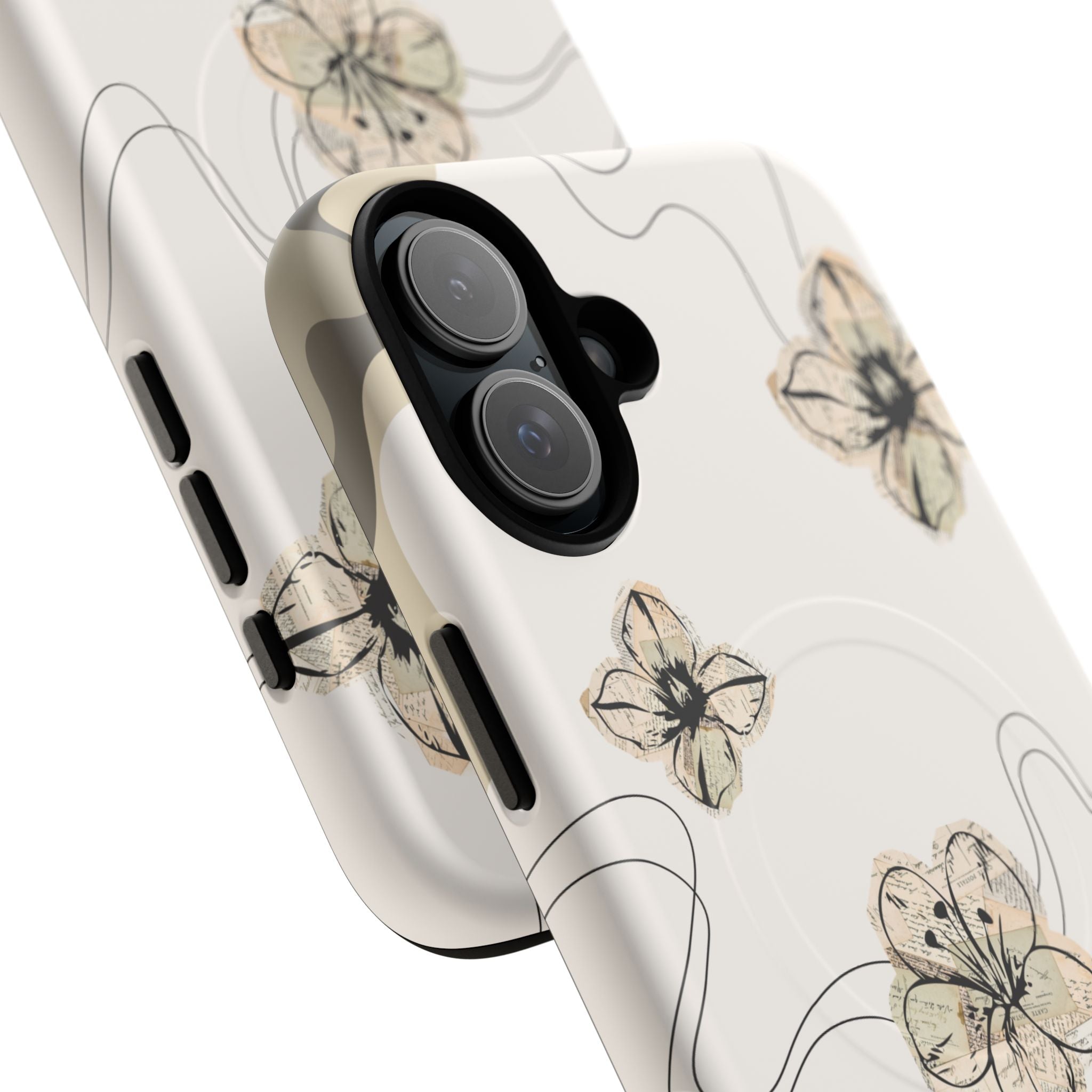Floral Faith iPhone Case — '2 Timothy 1:7' Protective MagSafe Phone Case