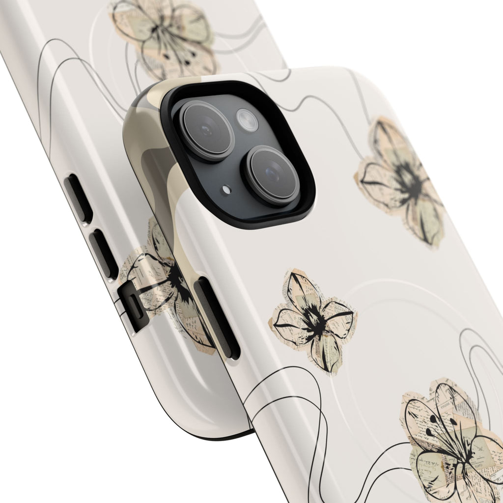Floral Faith iPhone Case — '2 Timothy 1:7' Protective MagSafe Phone Case