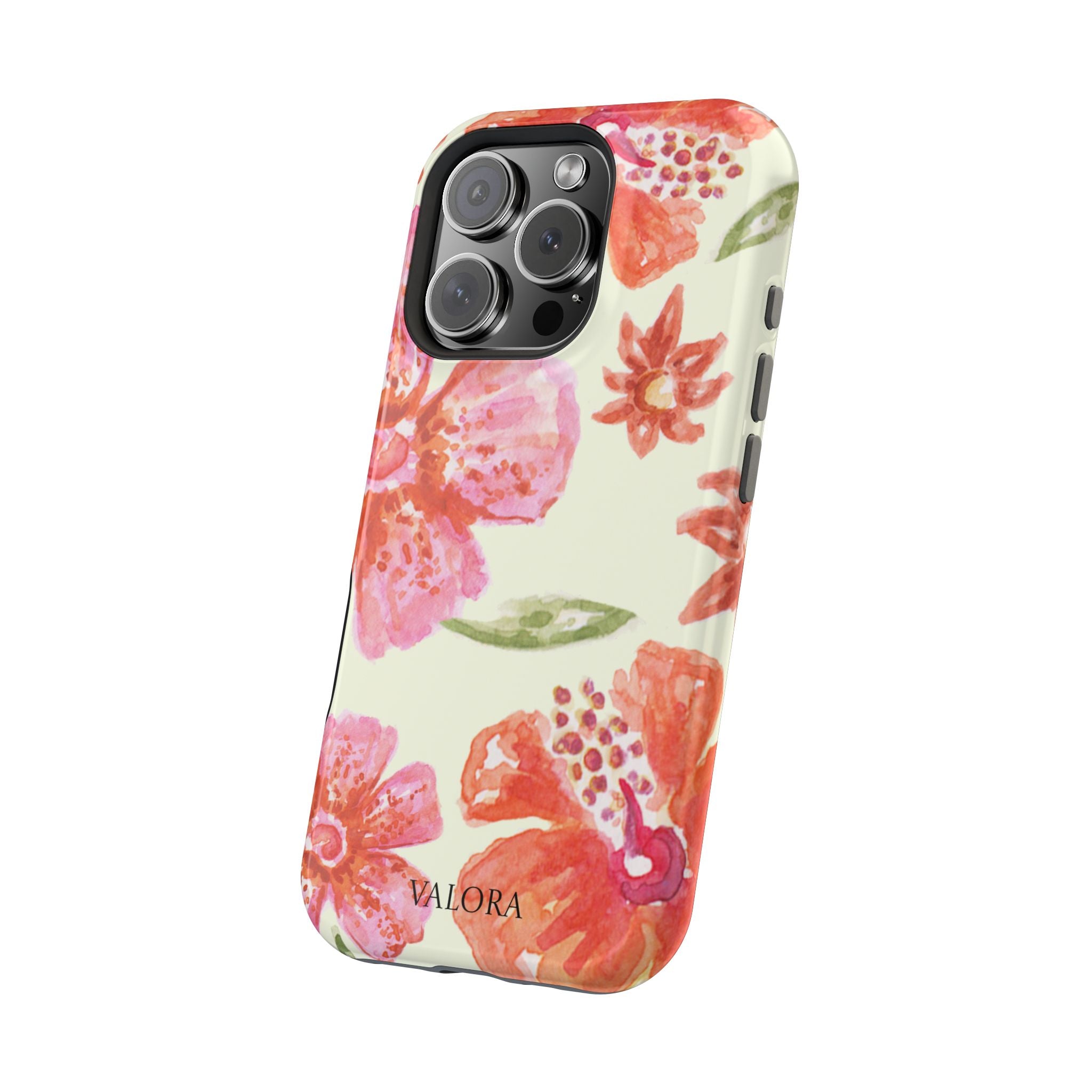 Floral Watercolor Phone Case — Impact‑Resistant Magnetic Protective Cover