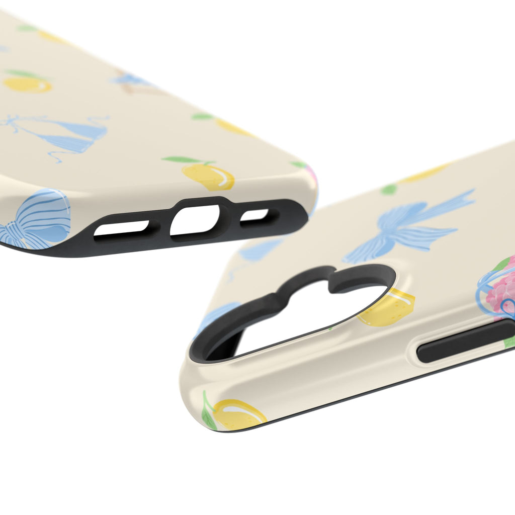 Summer Lemon Pattern Magnetic Impact Phone Case