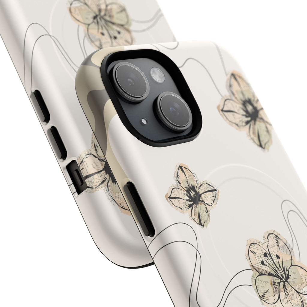 Floral Faith iPhone Case — '2 Timothy 1:7' Protective MagSafe Phone Case
