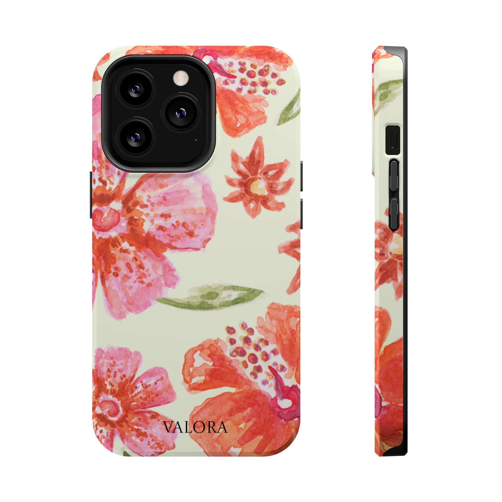 Floral Watercolor Phone Case — Impact‑Resistant Magnetic Protective Cover