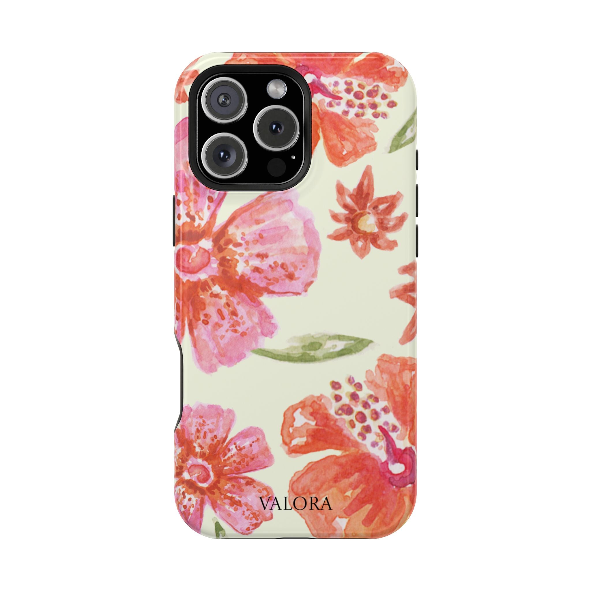 Floral Watercolor Phone Case — Impact‑Resistant Magnetic Protective Cover