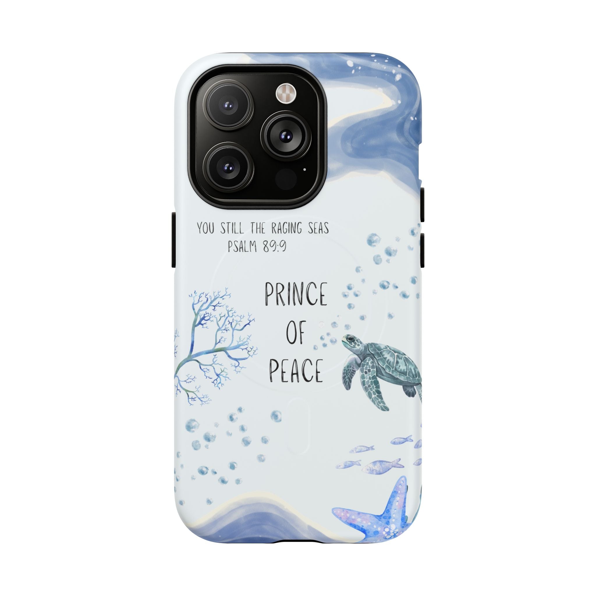 Prince of Peace Phone Case — "You Still the Raging Seas" Christian Magnetic Tough Case