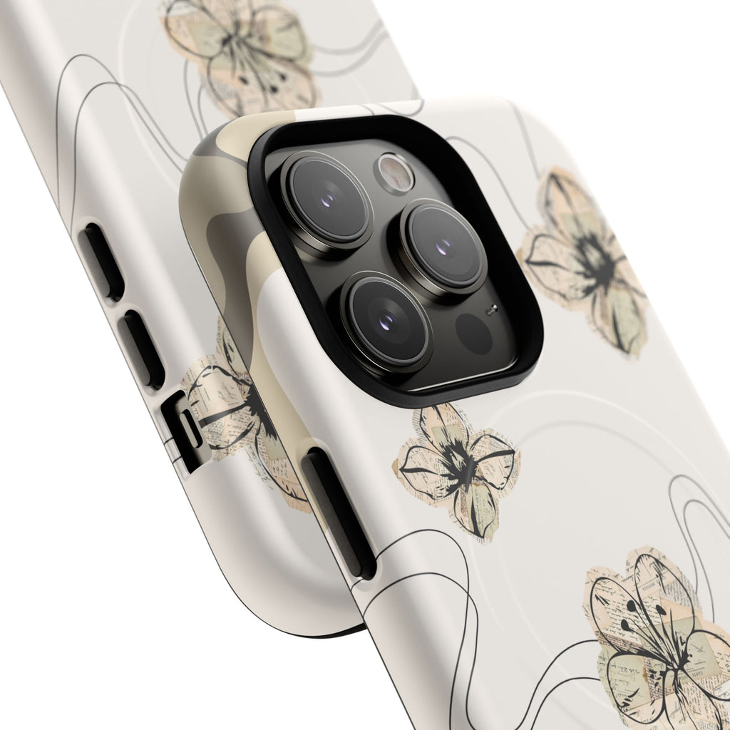 Floral Faith iPhone Case — '2 Timothy 1:7' Protective MagSafe Phone Case