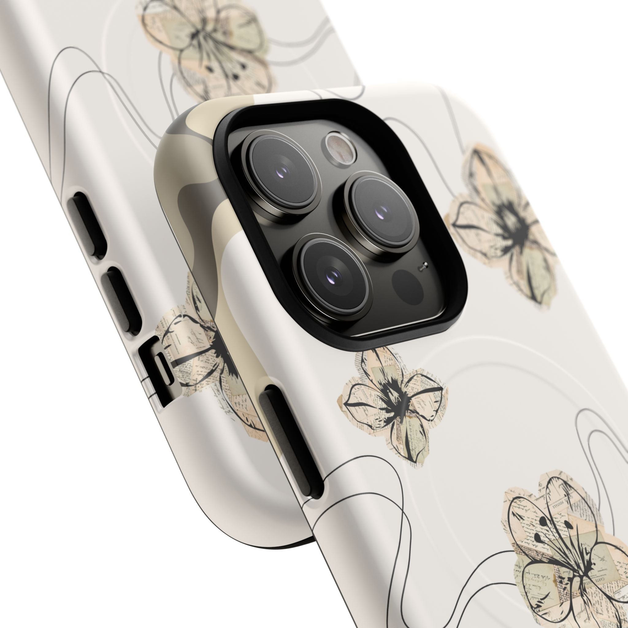 Floral Faith iPhone Case — '2 Timothy 1:7' Protective MagSafe Phone Case