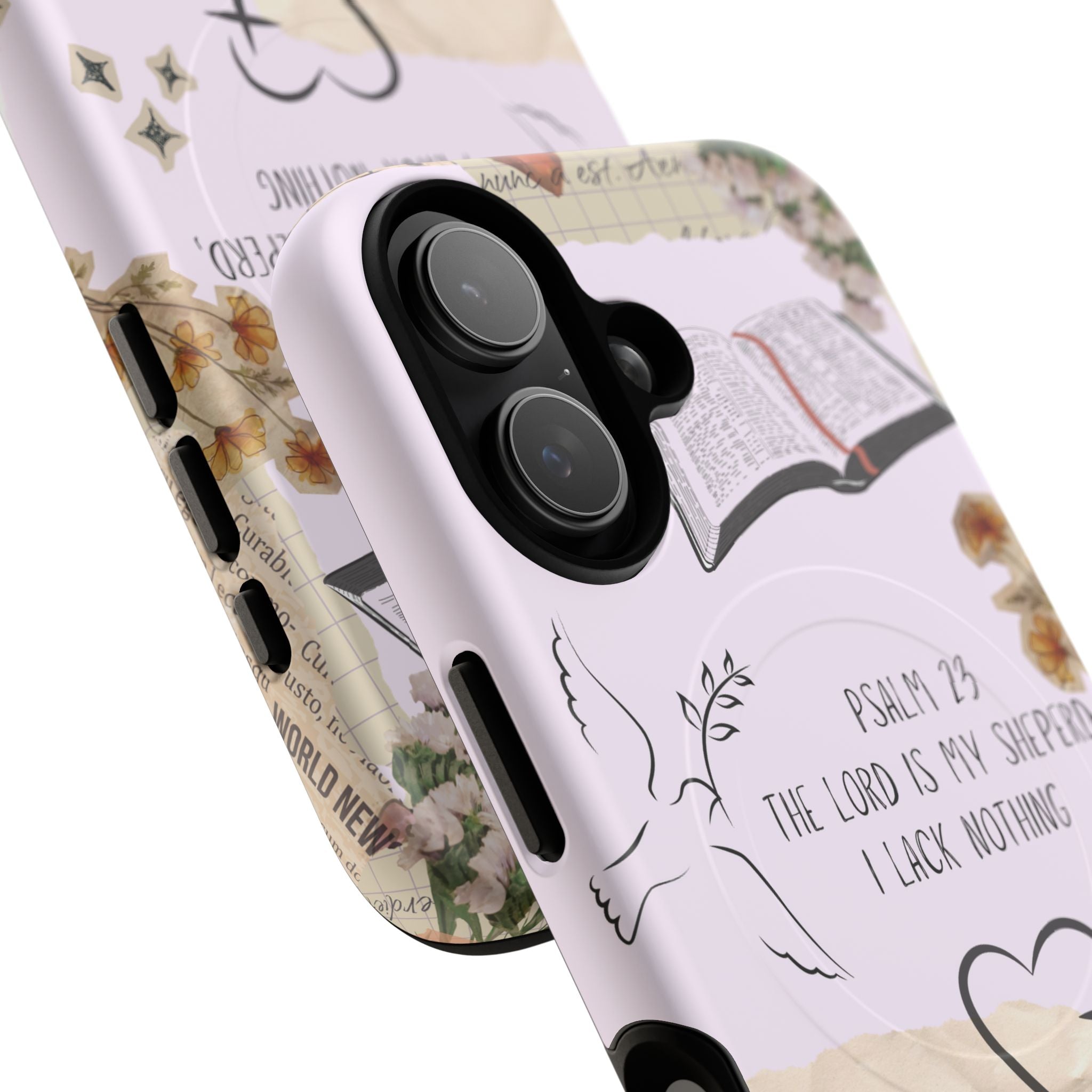 MagSafe Phone Case — "Christ Is King" Psalm 23 Tough Magnetic Case