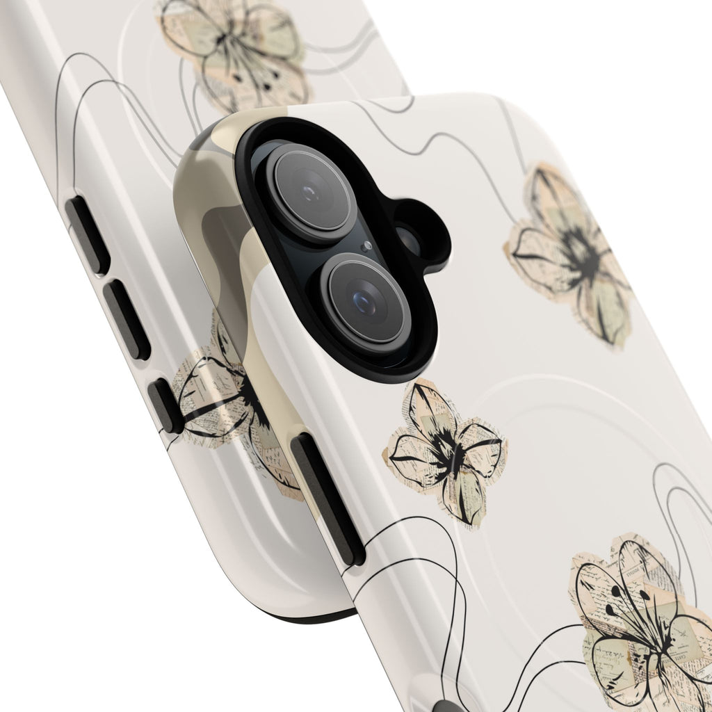 Floral Faith iPhone Case — '2 Timothy 1:7' Protective MagSafe Phone Case