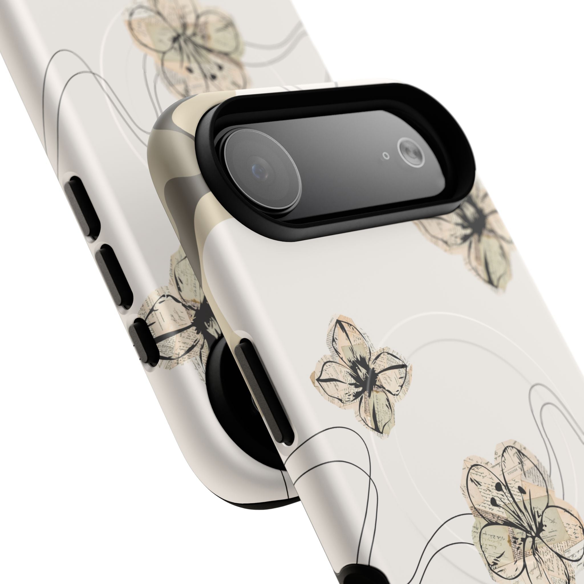 Floral Faith iPhone Case — '2 Timothy 1:7' Protective MagSafe Phone Case