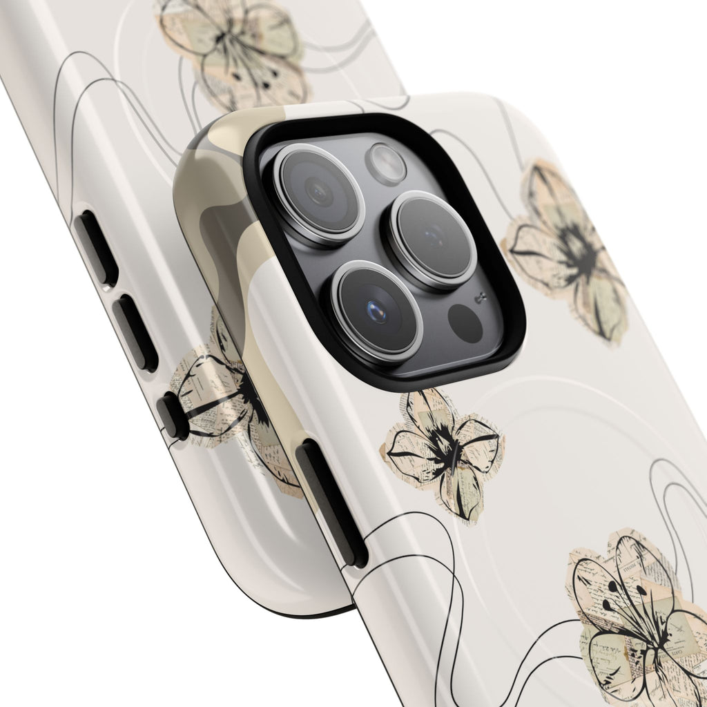 Floral Faith iPhone Case — '2 Timothy 1:7' Protective MagSafe Phone Case