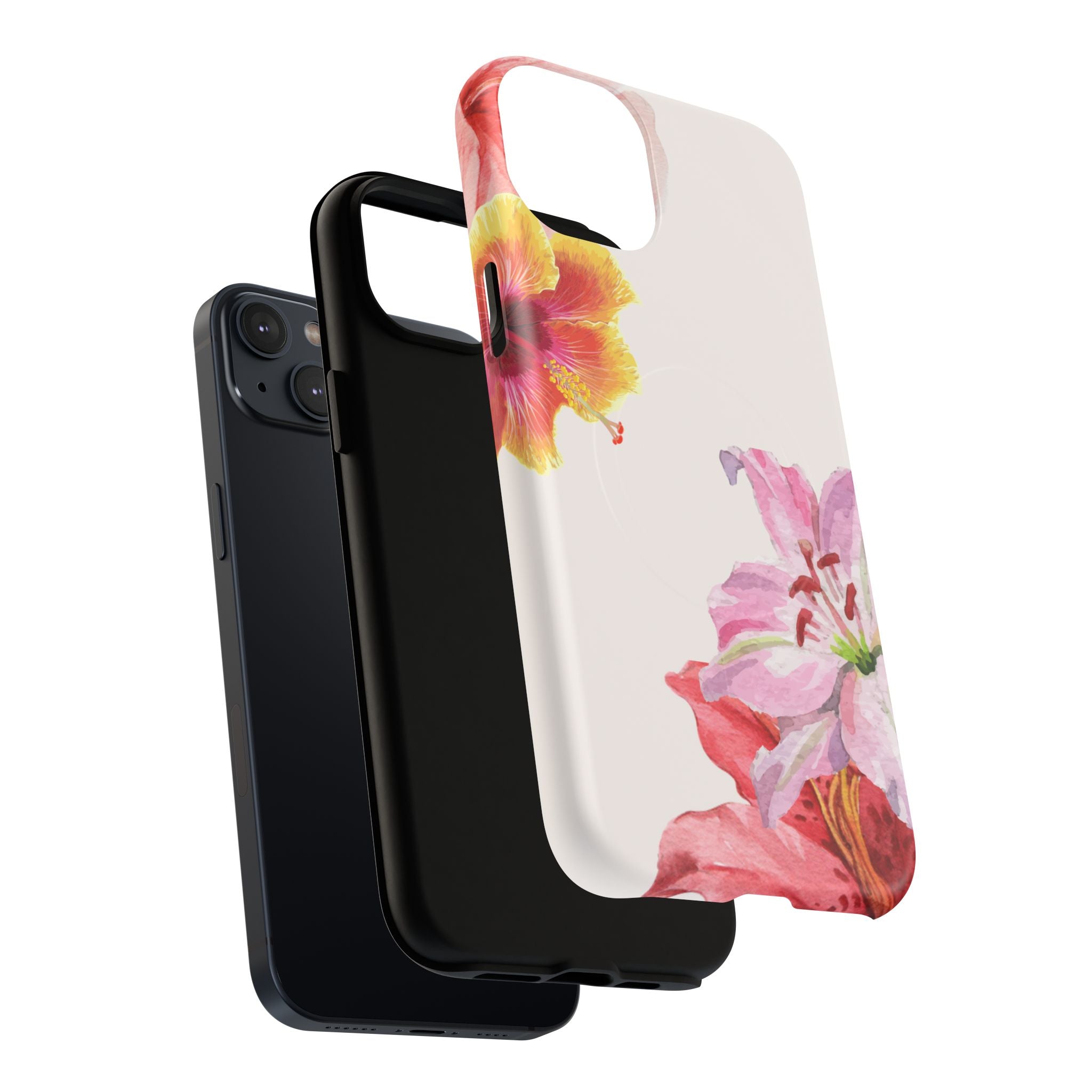 Floral Tough Magnetic Phone Case — Pink Lily Protection
