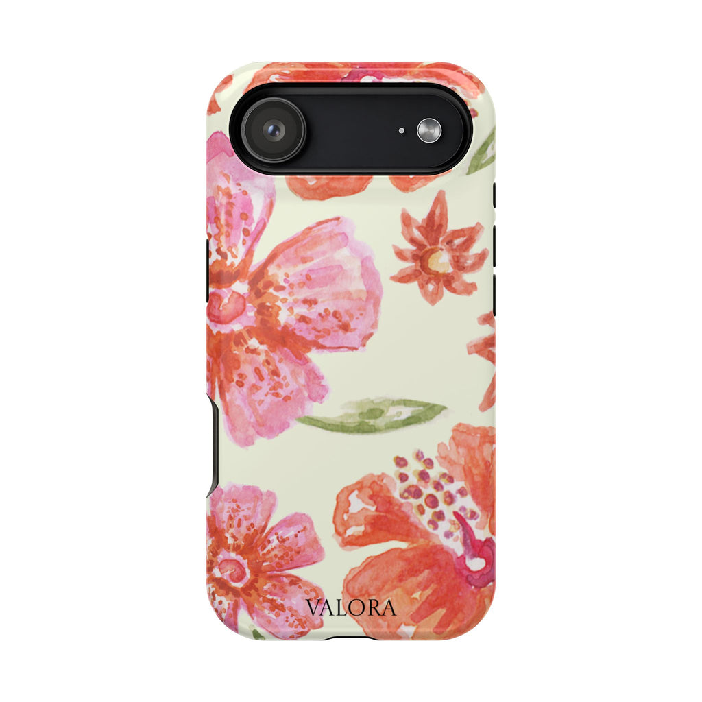 Floral Watercolor Phone Case — Impact‑Resistant Magnetic Protective Cover