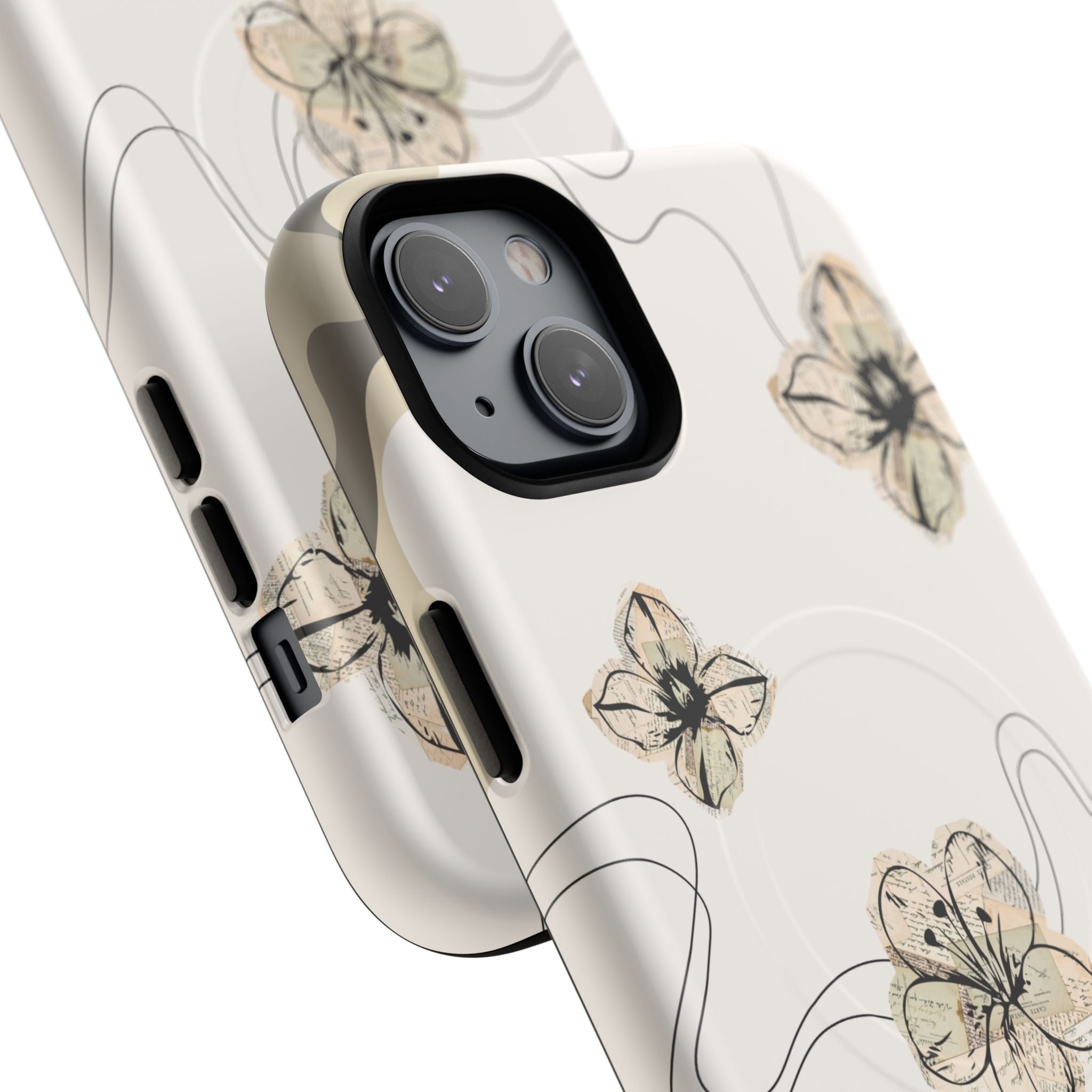 Floral Faith iPhone Case — '2 Timothy 1:7' Protective MagSafe Phone Case