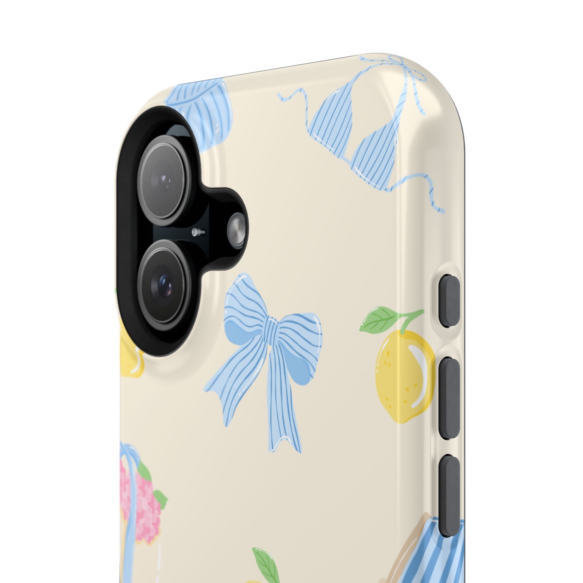 Summer Lemon Pattern Magnetic Impact Phone Case