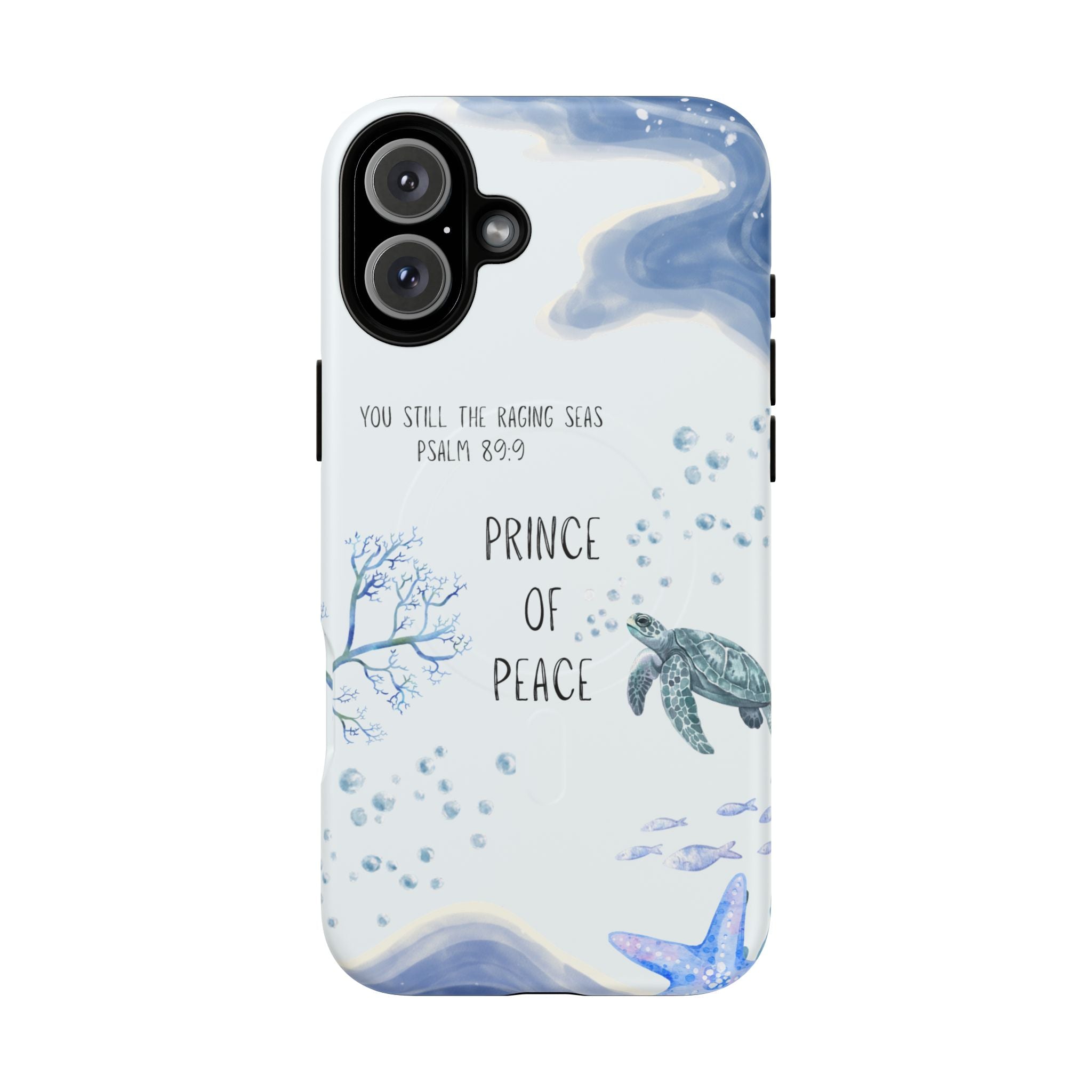 Prince of Peace Phone Case — "You Still the Raging Seas" Christian Magnetic Tough Case