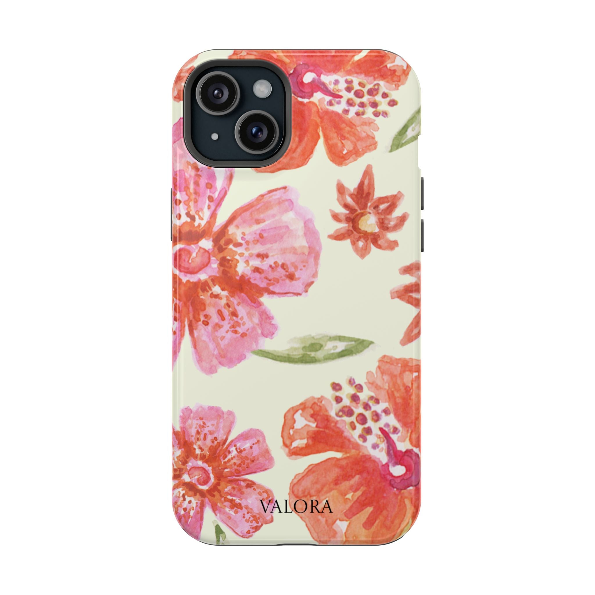 Floral Watercolor Phone Case — Impact‑Resistant Magnetic Protective Cover