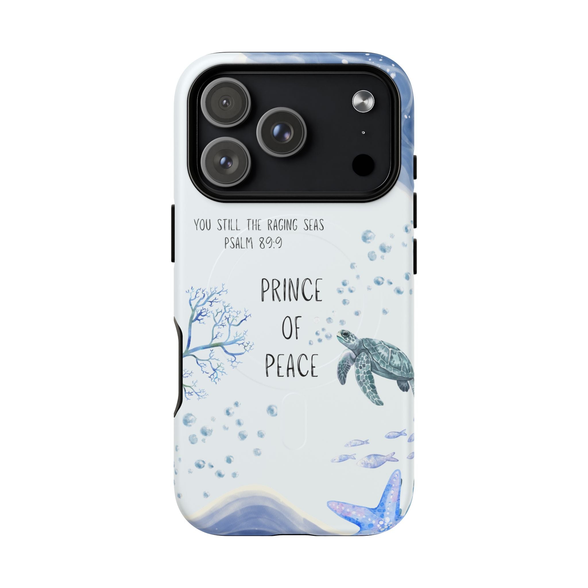 Prince of Peace Phone Case — "You Still the Raging Seas" Christian Magnetic Tough Case