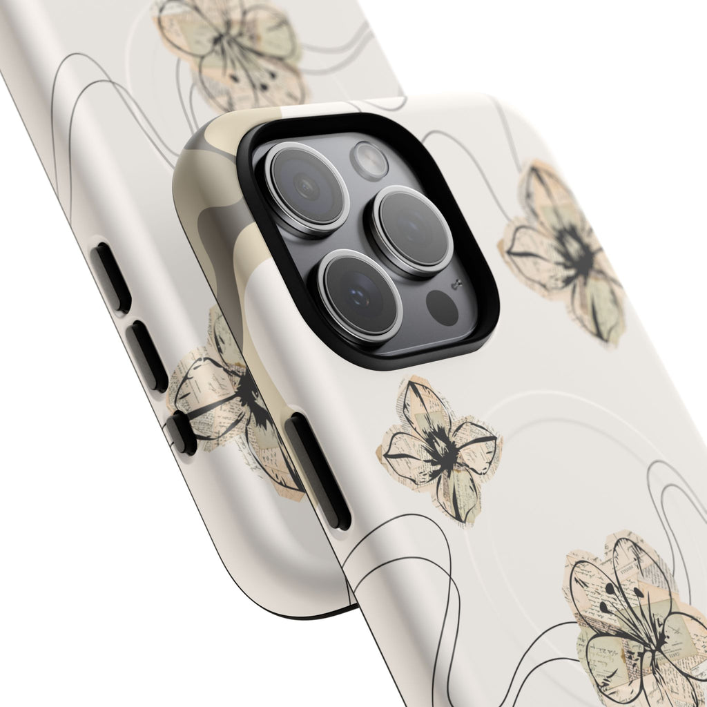 Floral Faith iPhone Case — '2 Timothy 1:7' Protective MagSafe Phone Case