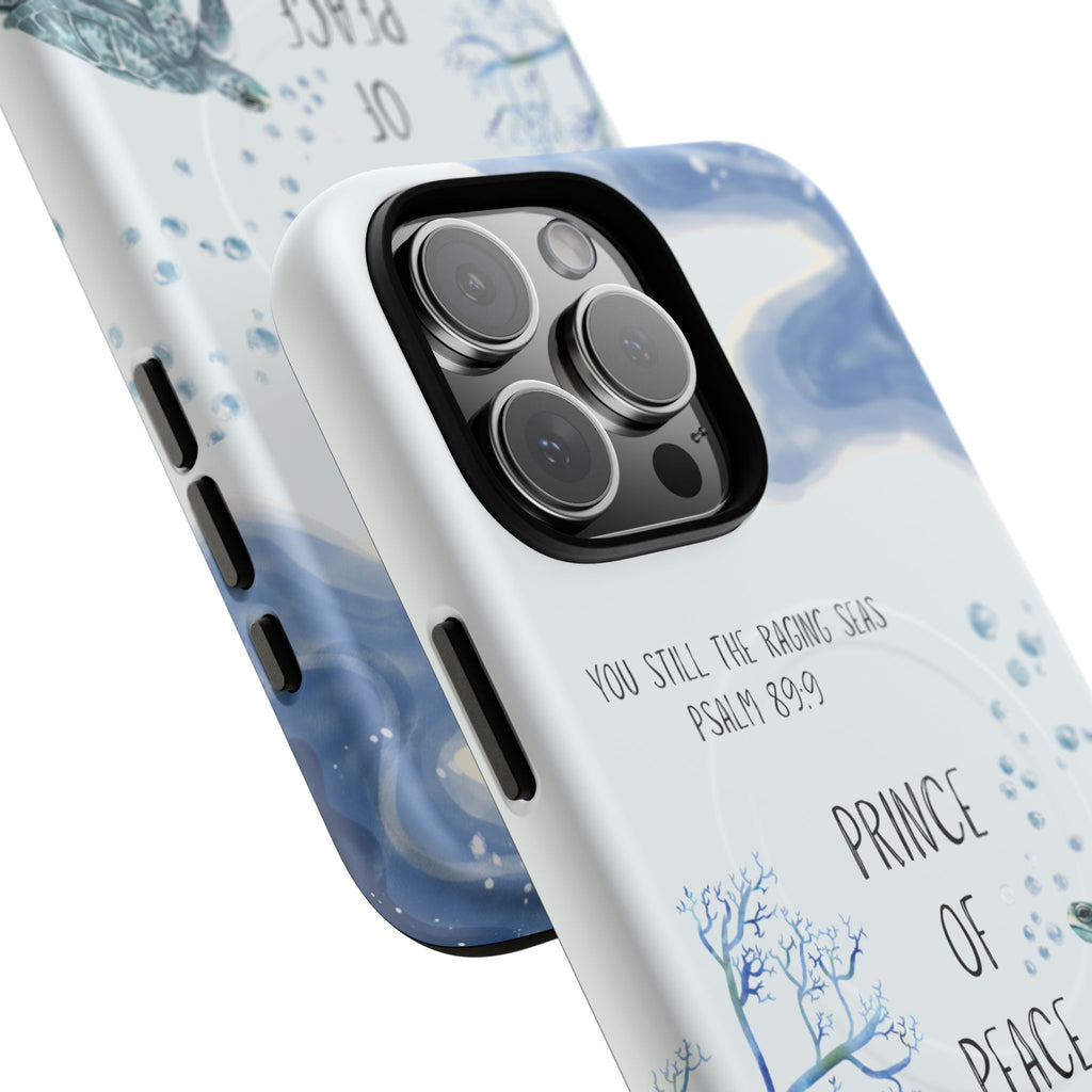 Prince of Peace Phone Case — "You Still the Raging Seas" Christian Magnetic Tough Case