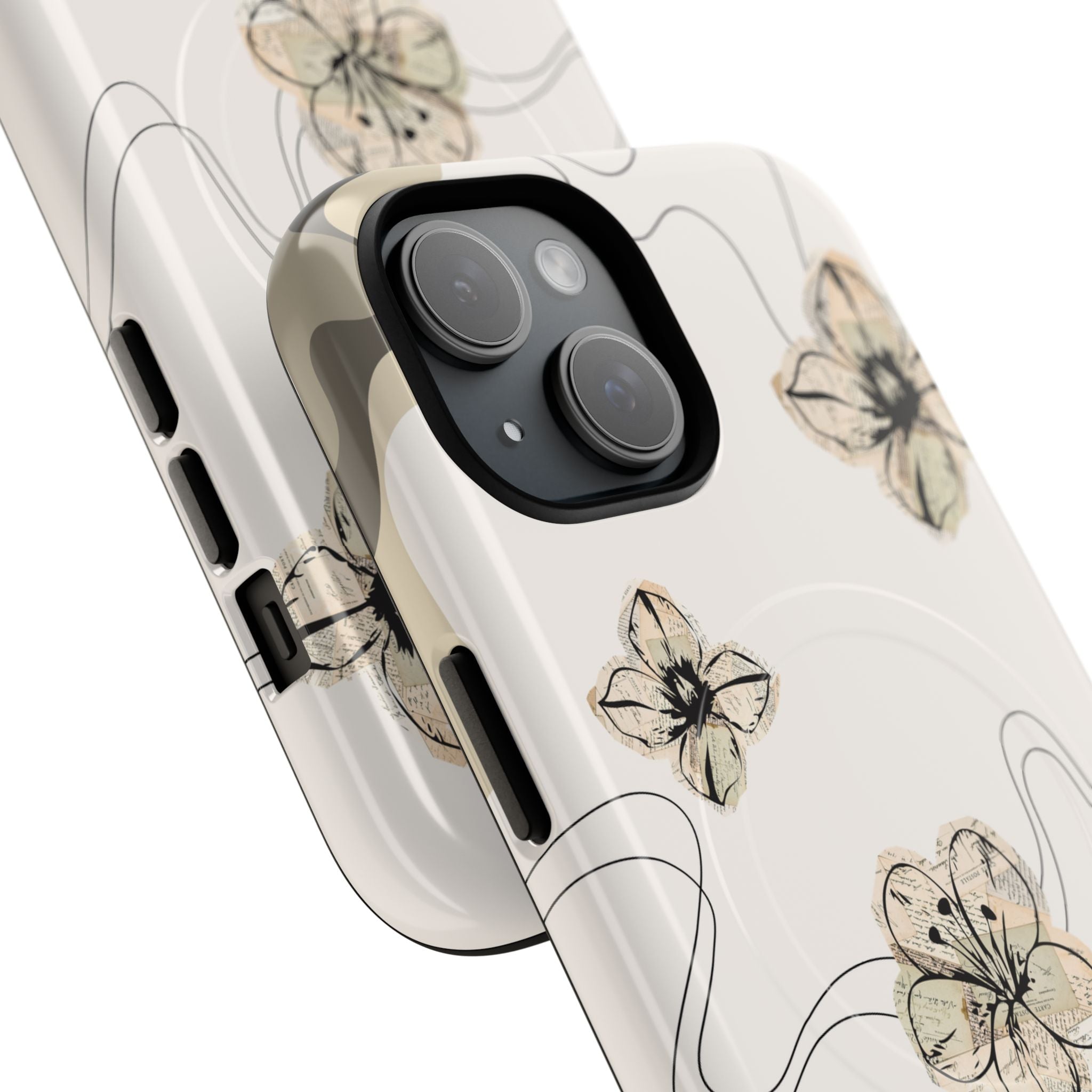 Floral Faith iPhone Case — '2 Timothy 1:7' Protective MagSafe Phone Case