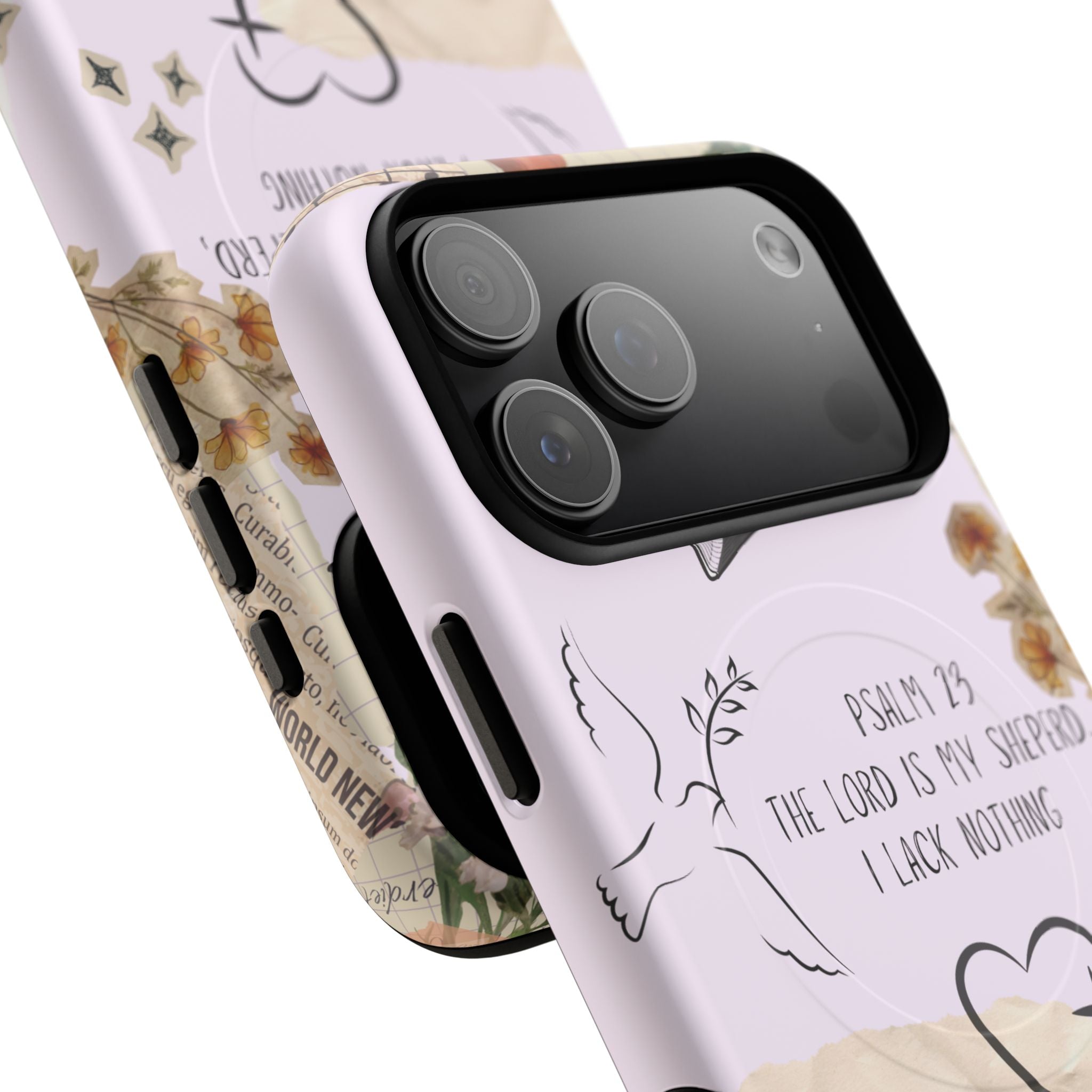 MagSafe Phone Case — "Christ Is King" Psalm 23 Tough Magnetic Case