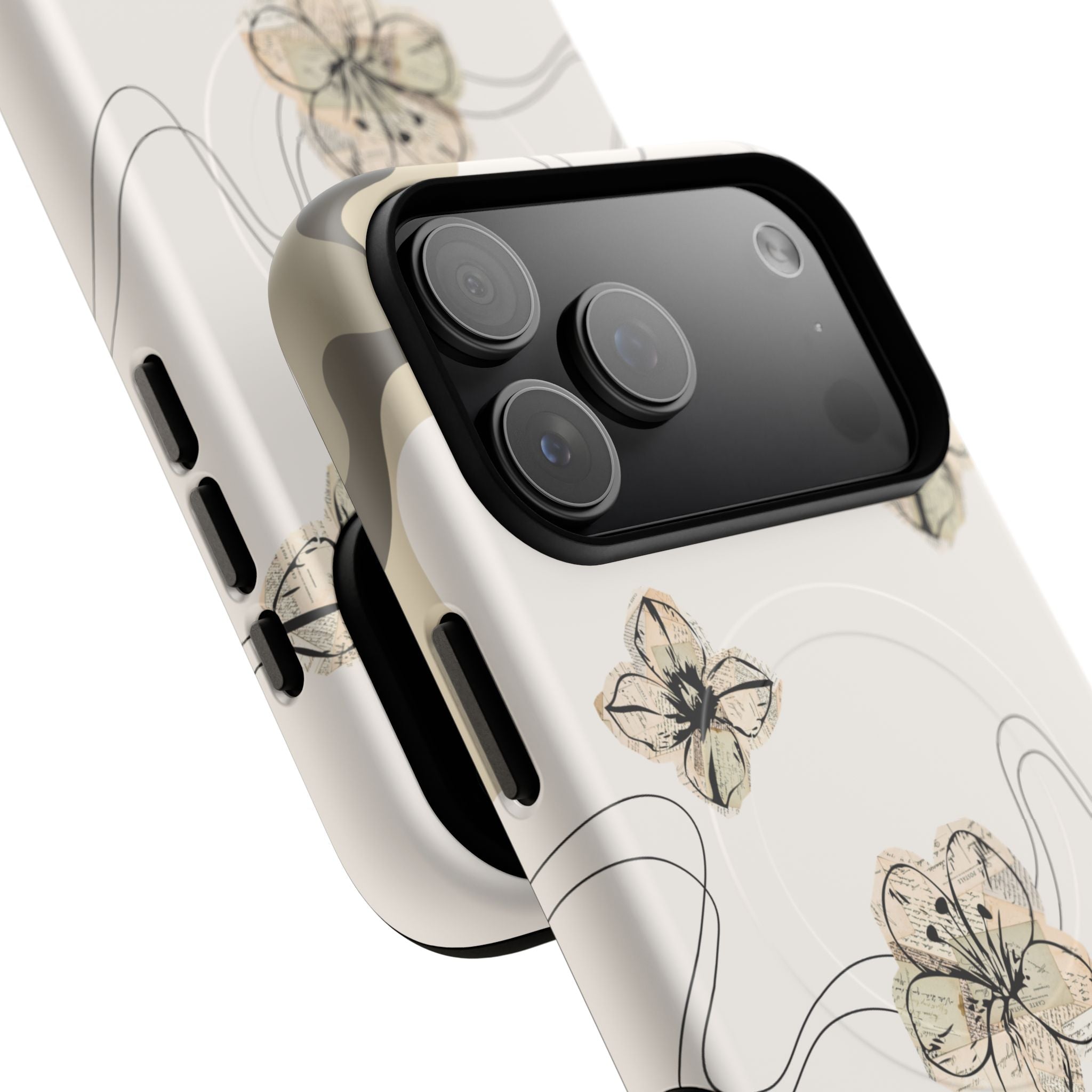Floral Faith iPhone Case — '2 Timothy 1:7' Protective MagSafe Phone Case