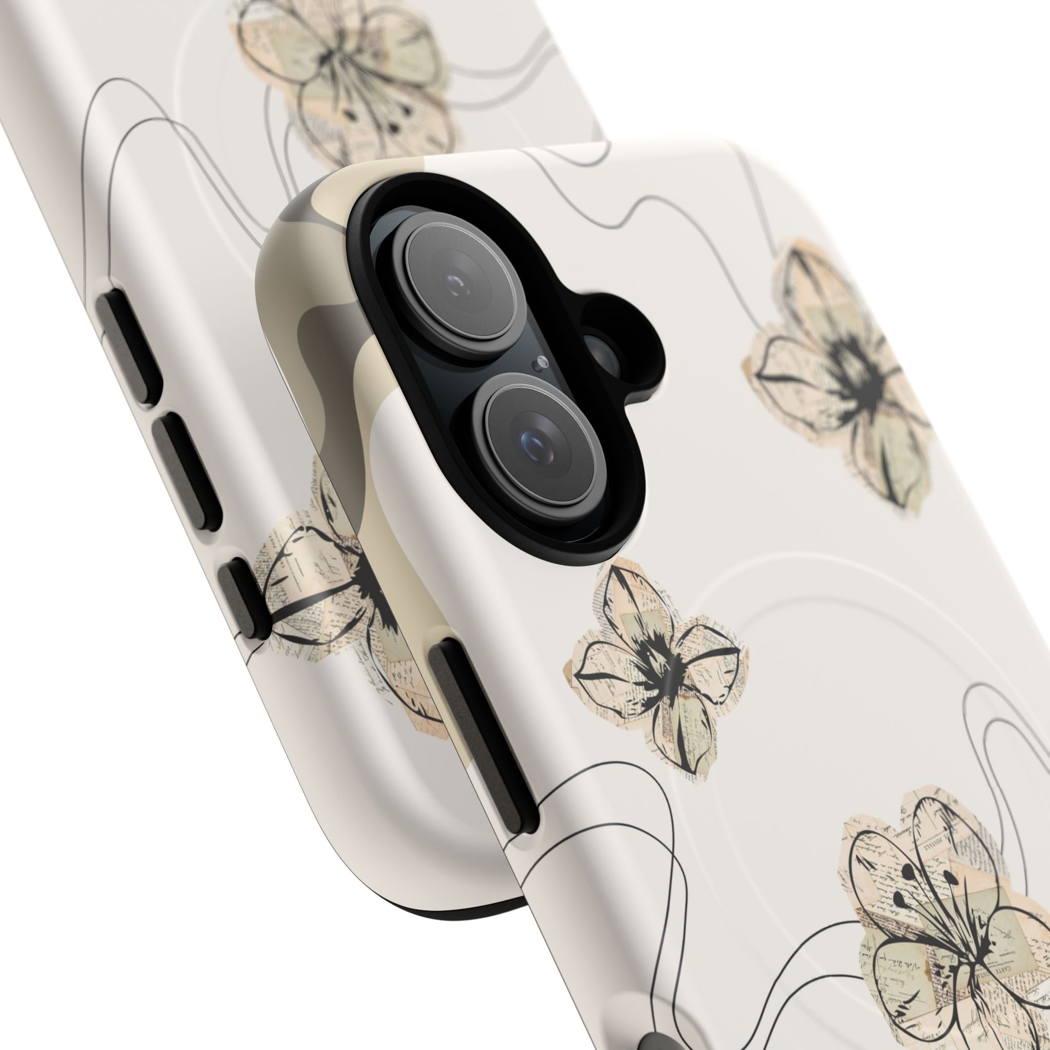 Floral Faith iPhone Case — '2 Timothy 1:7' Protective MagSafe Phone Case